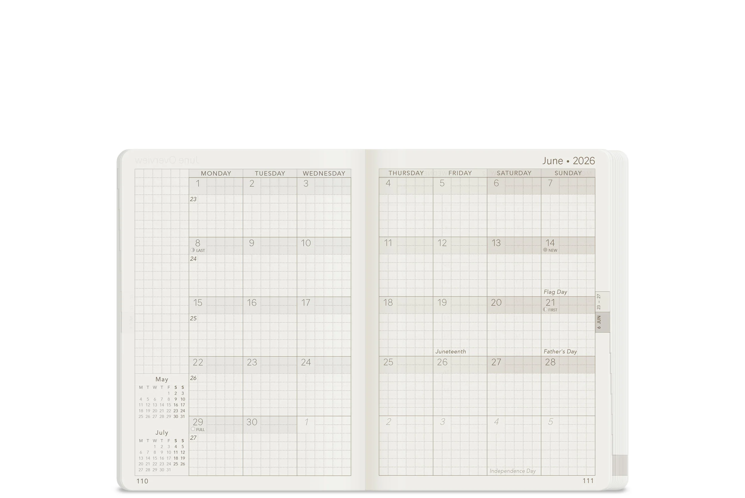 2026 A6 Weekly Planner | Core | Stacked Weekends - Image 10