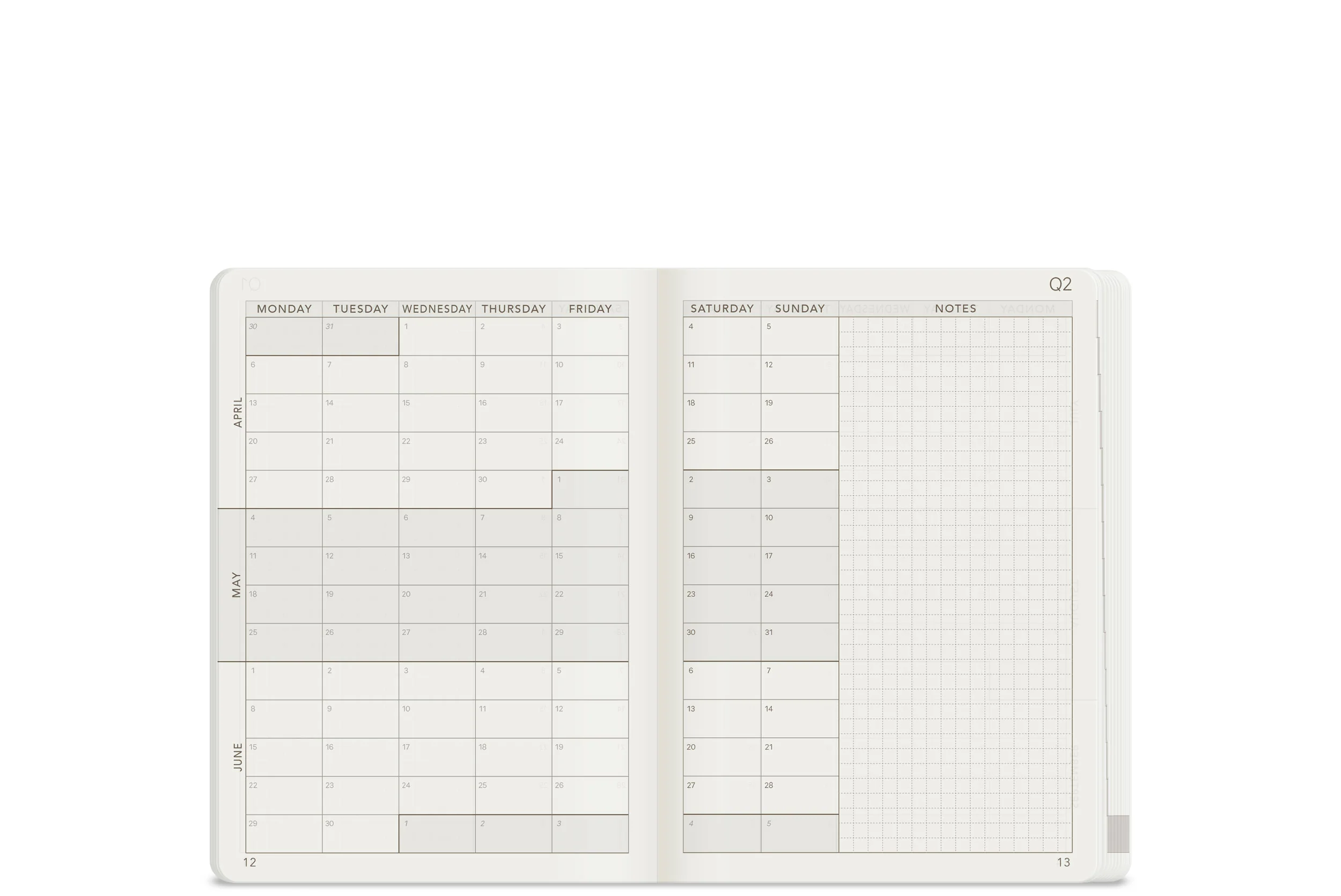 2026 A6 Weekly Planner | Core | Stacked Weekends - Image 7