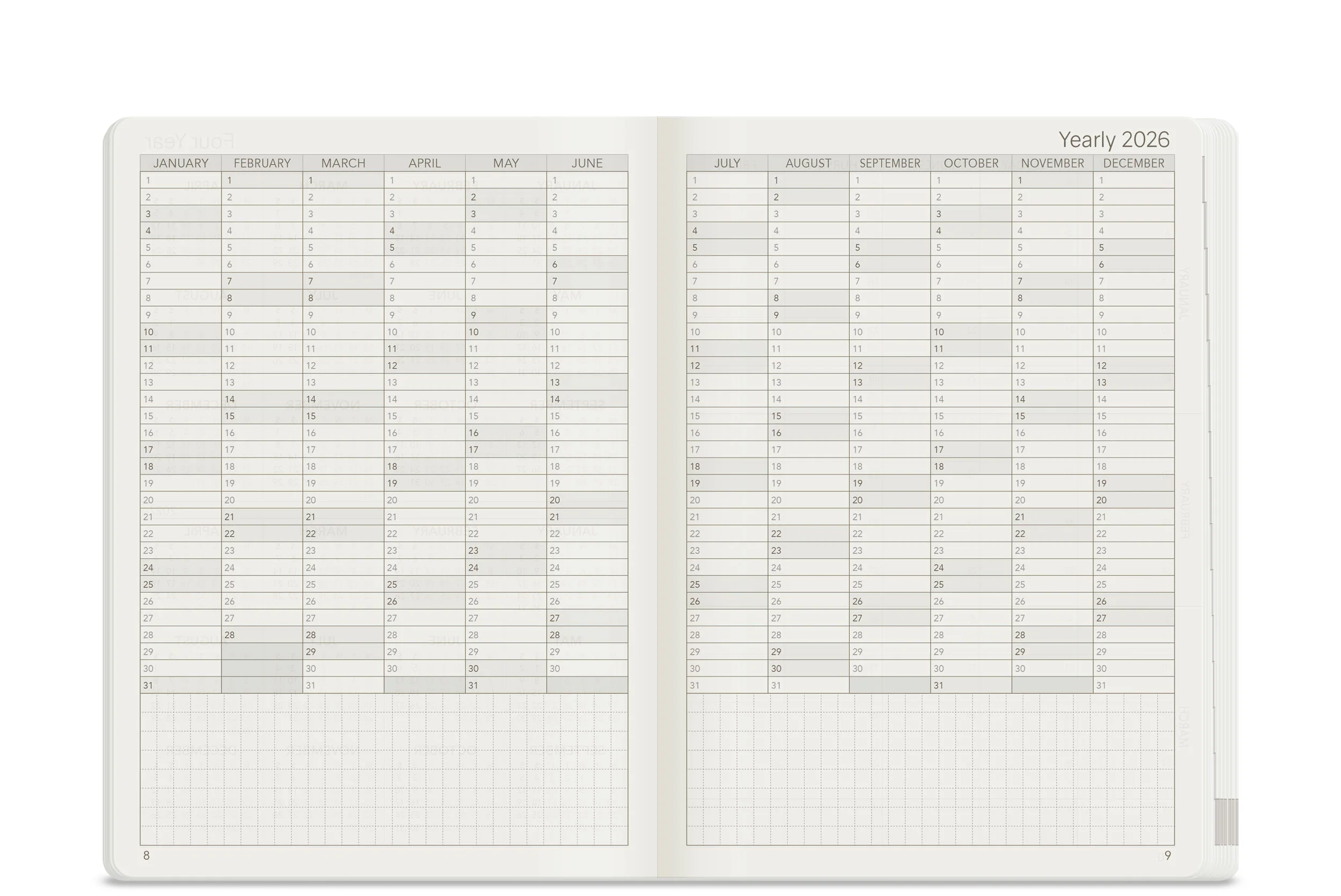 2026 B6 Weekly Planner | Core | Horizontal - Image 8