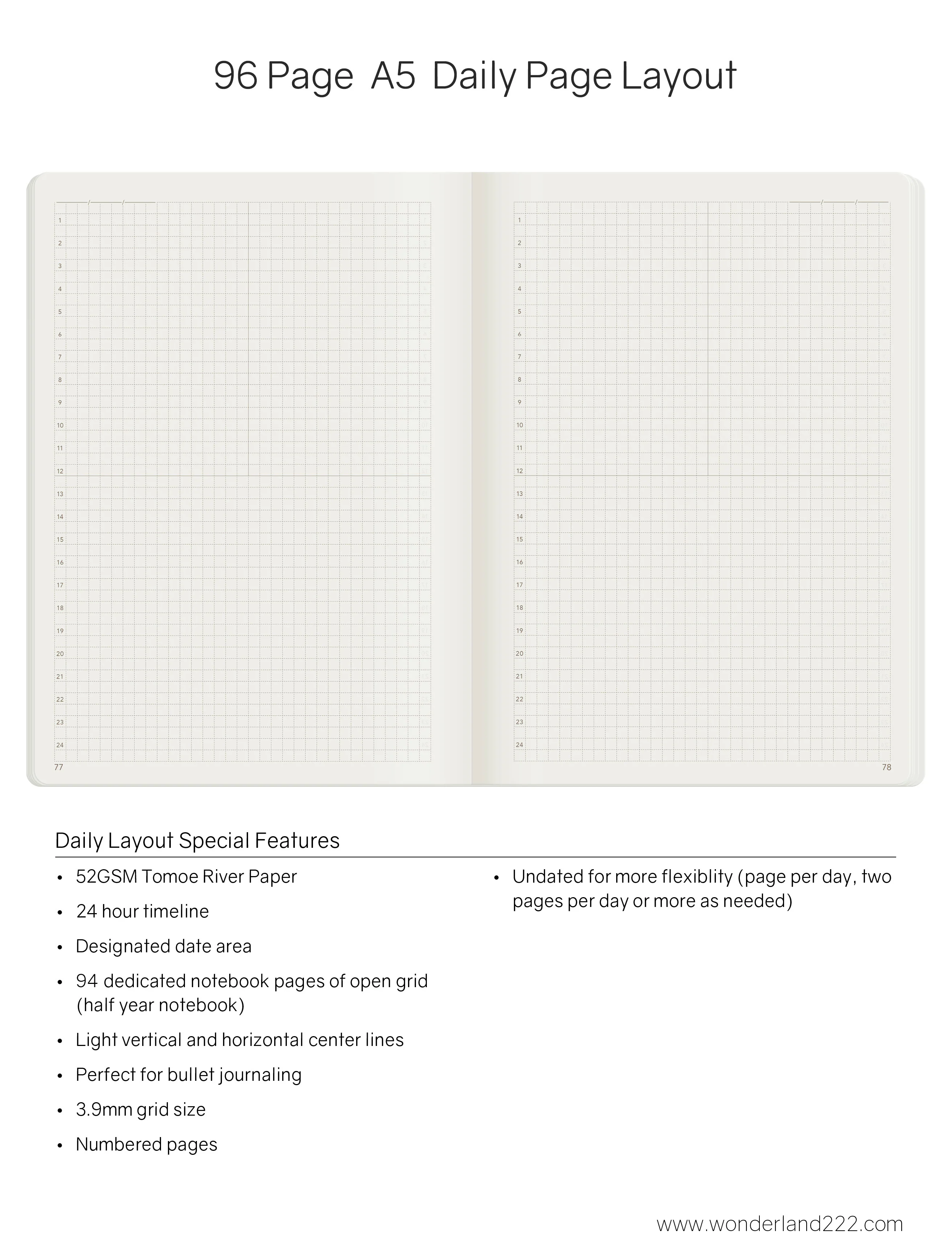 A5 Notebook | 2023 Edition | Grid | 96 - Image 3