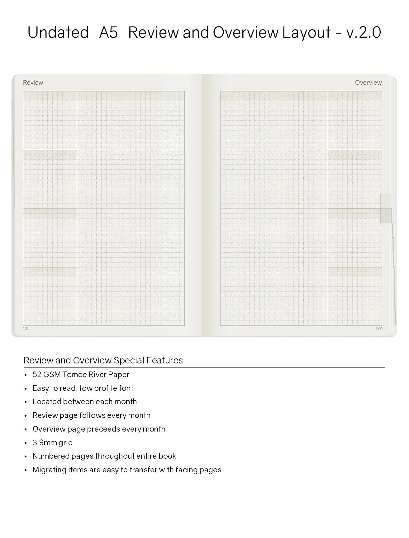 A5 Undated Weekly Planner v.2 | Core | Stacked Weekends - Image 6
