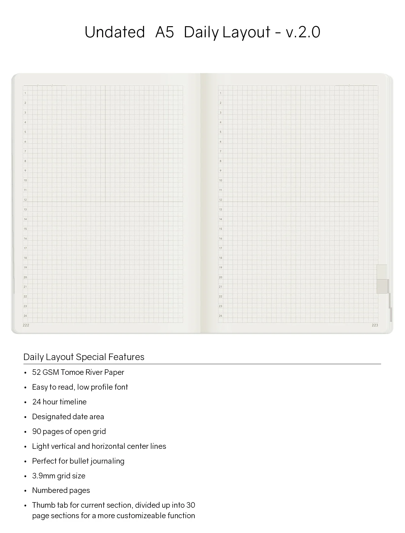 A5 Undated Weekly Planner v.2 | Core | Stacked Weekends - Image 9