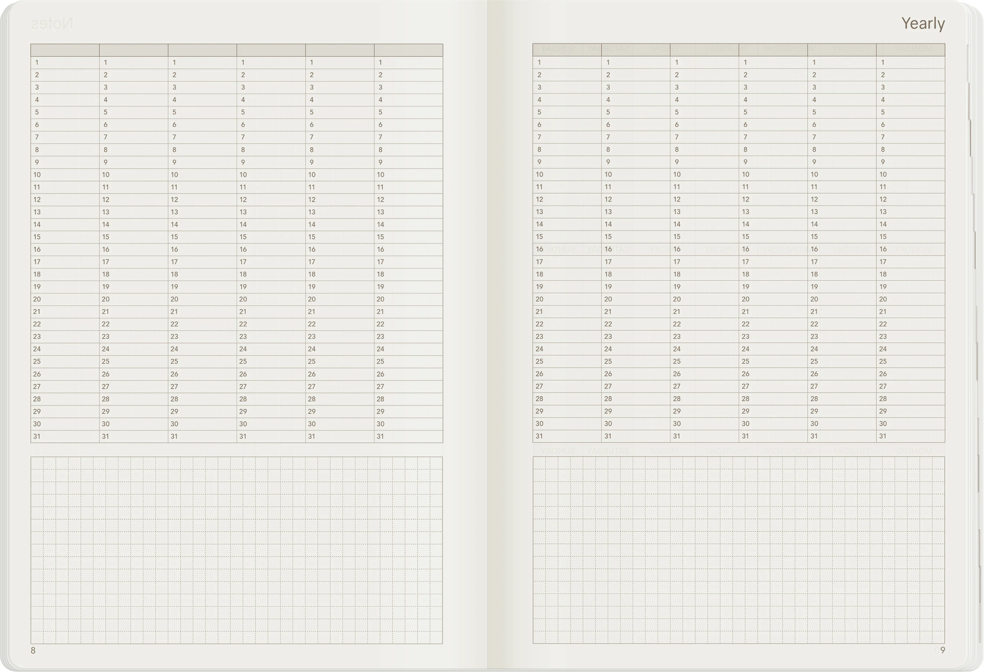 A5 Undated Weekly Planner v.1 | Core | Stacked Weekends - Image 13