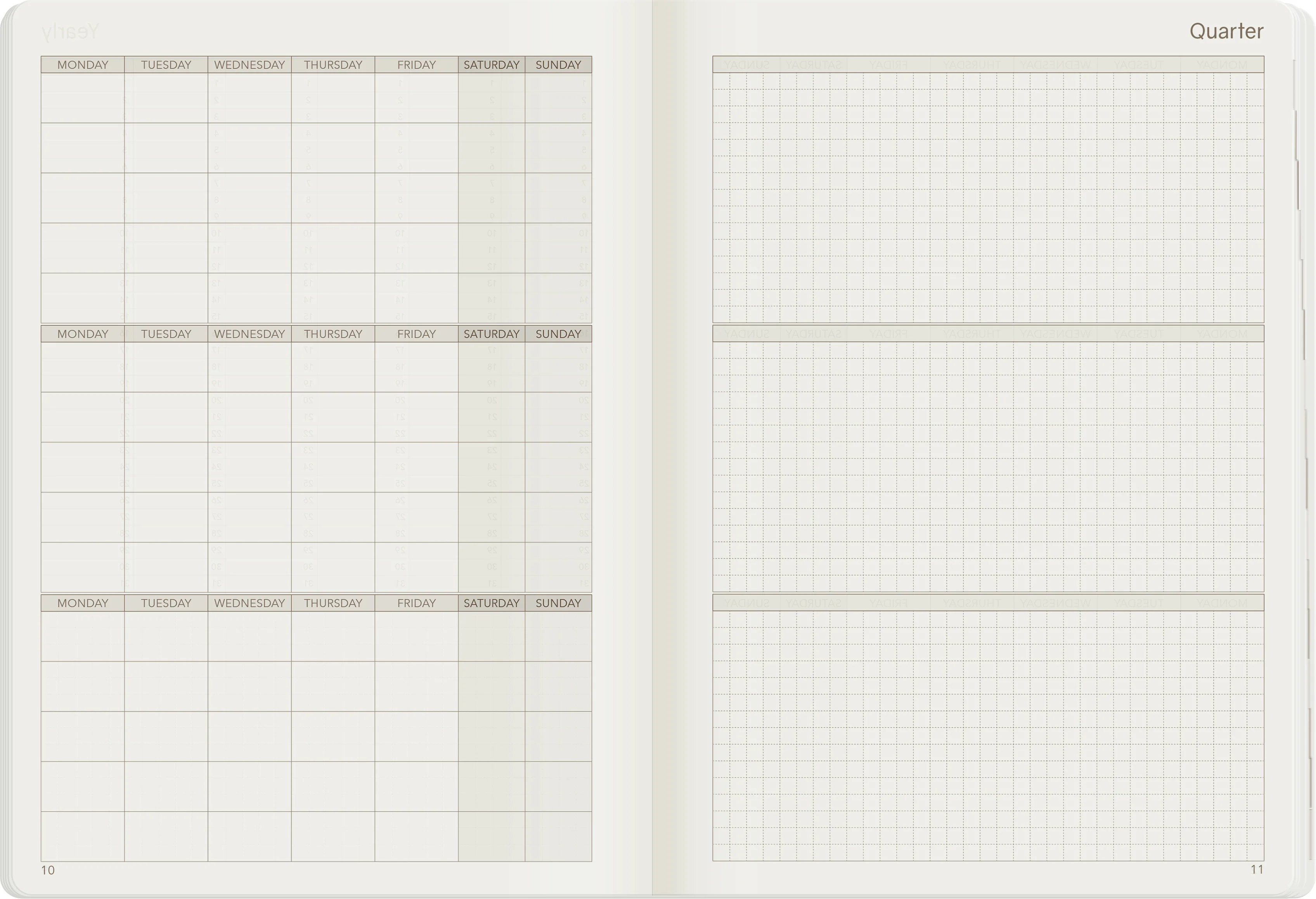 A5 Undated Weekly Planner v.1 | Core | Stacked Weekends - Image 14