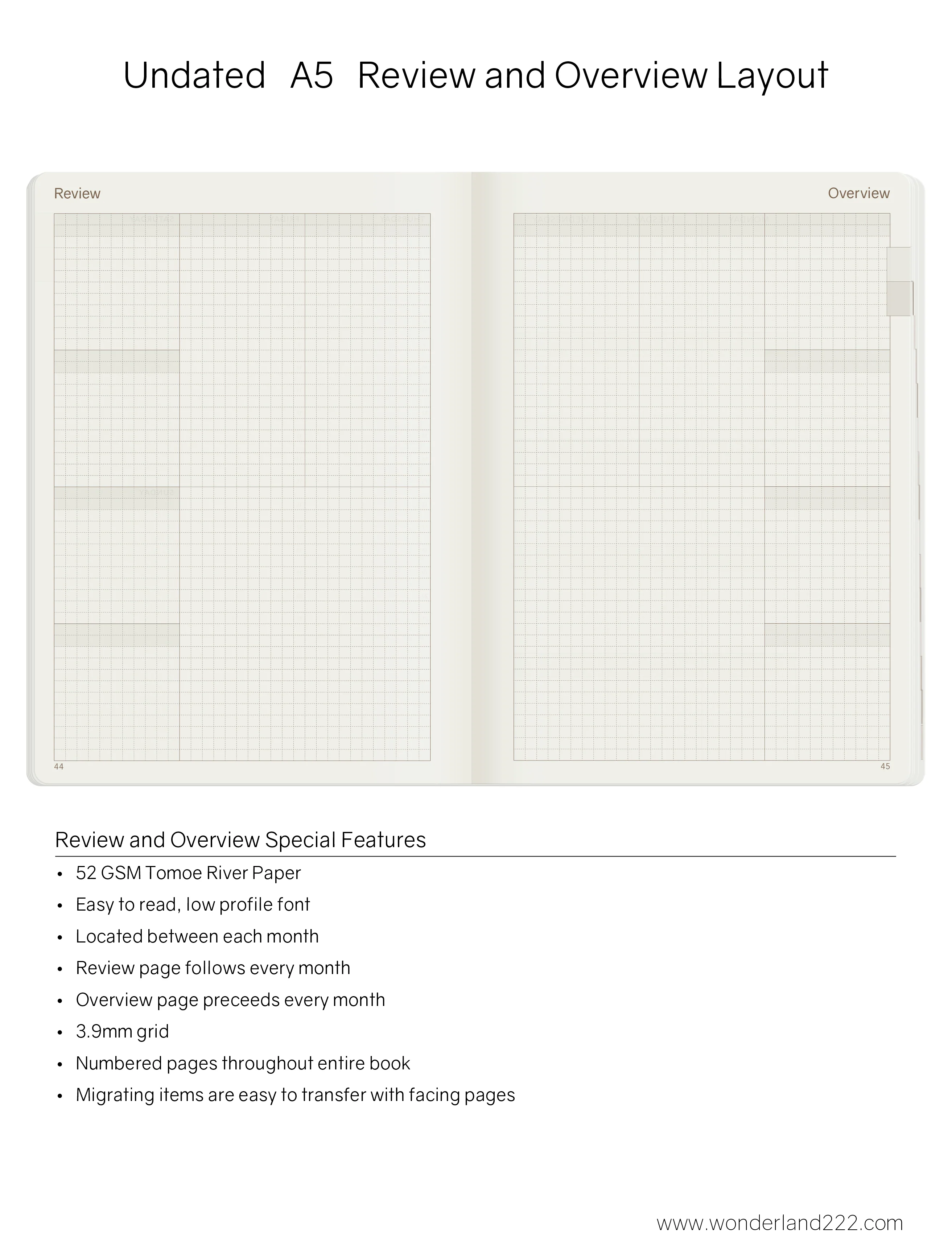 A5 Undated Weekly Planner v.1 | Core | Stacked Weekends - Image 8