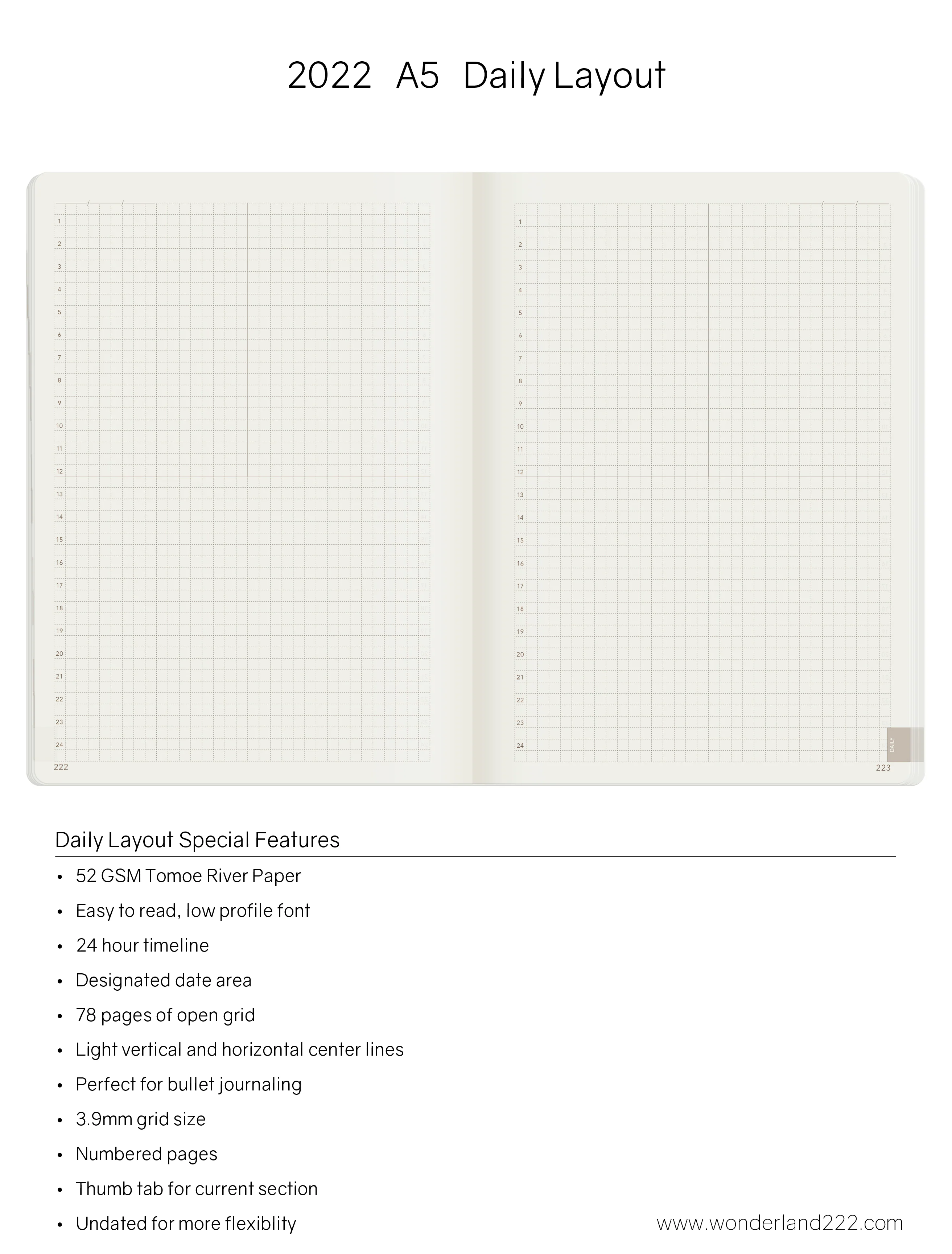 2022 A5 Weekly Planner | Core | Stacked Weekends - Image 10