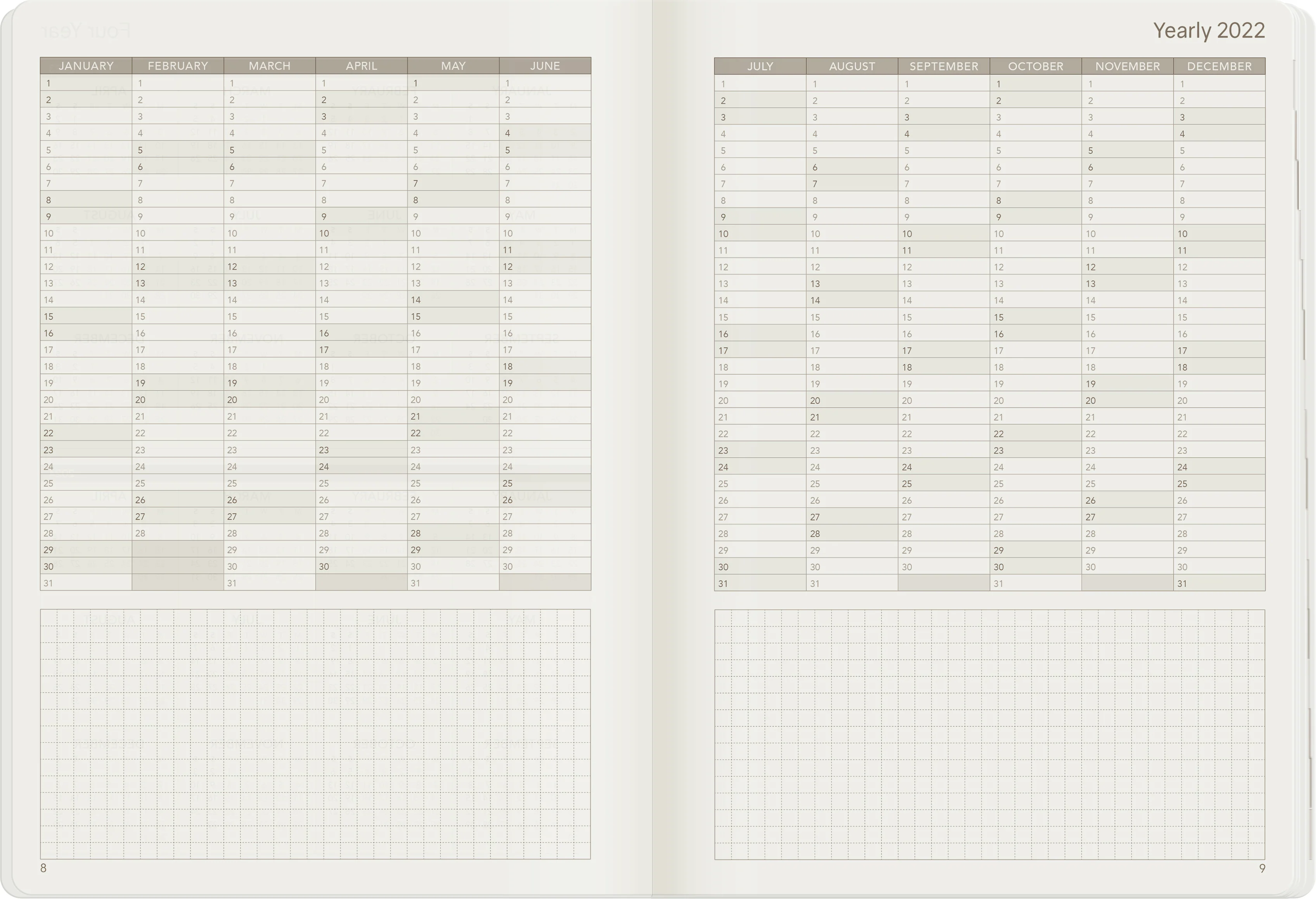 2022 A5 Weekly Planner | Core | Stacked Weekends - Image 16