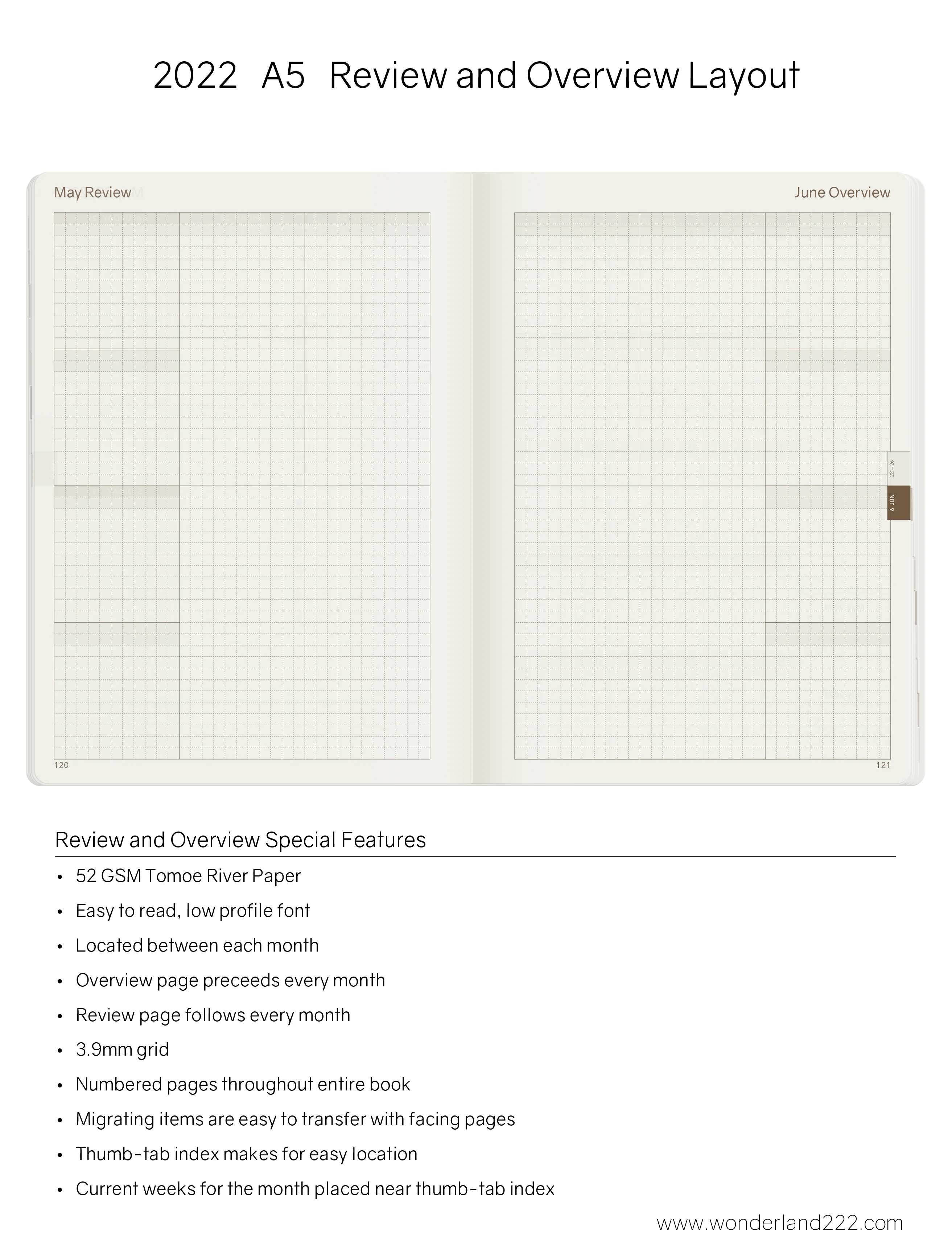 2022 A5 Weekly Planner | Core | Stacked Weekends - Image 9