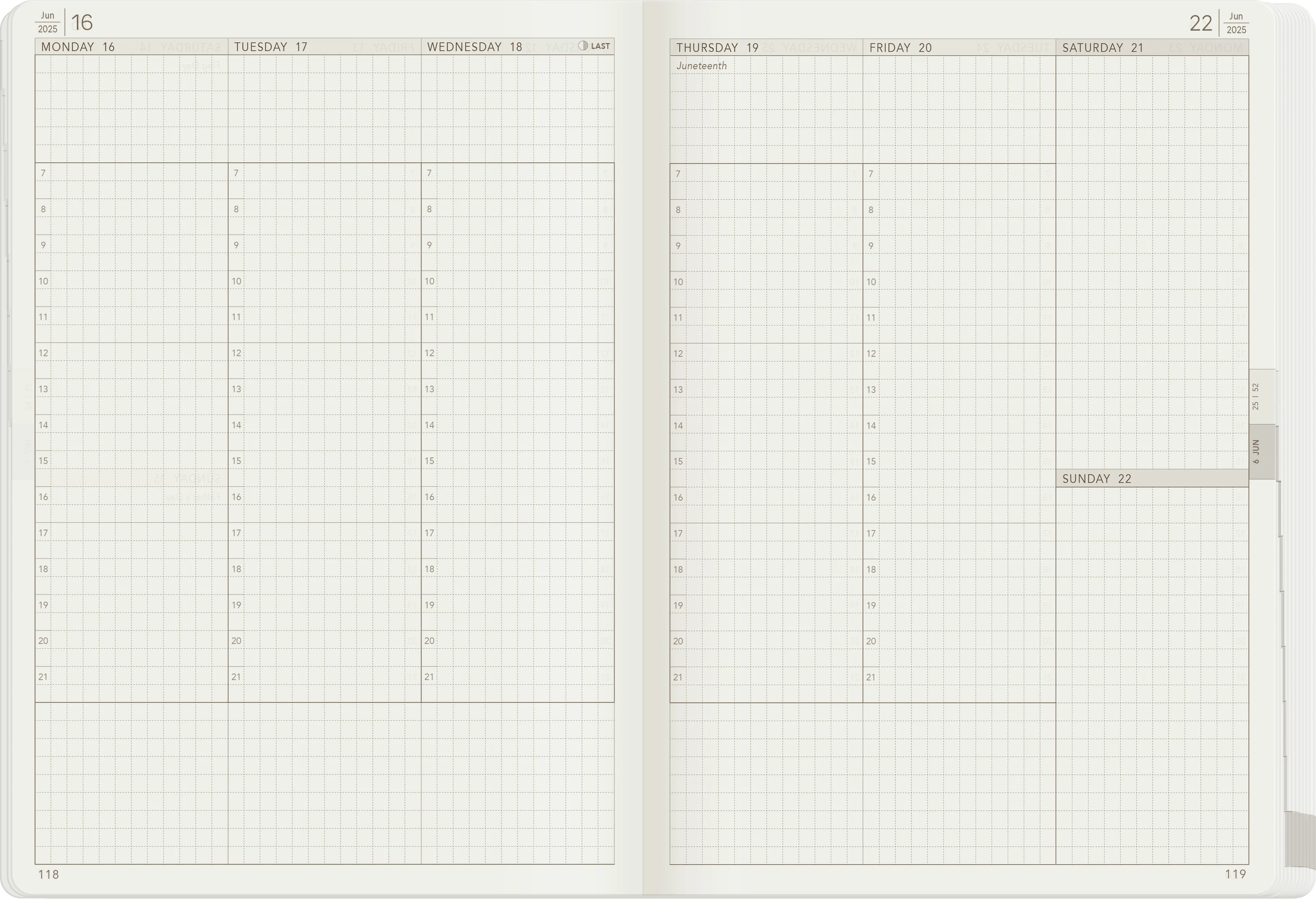 2025 A5 Weekly Planner | All-in-One | Stacked Weekends - Image 3