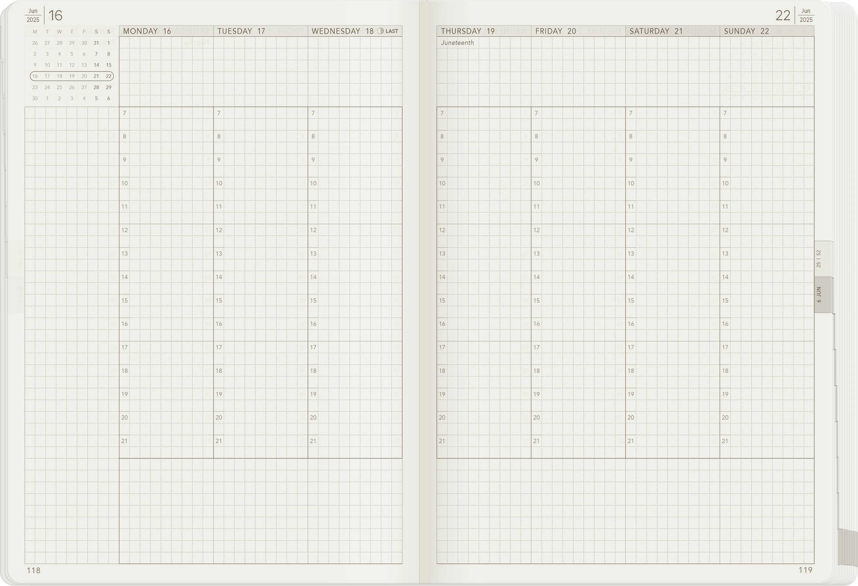 2025 A5 Weekly Planner | All-in-One | Unstacked Weekends - Image 3