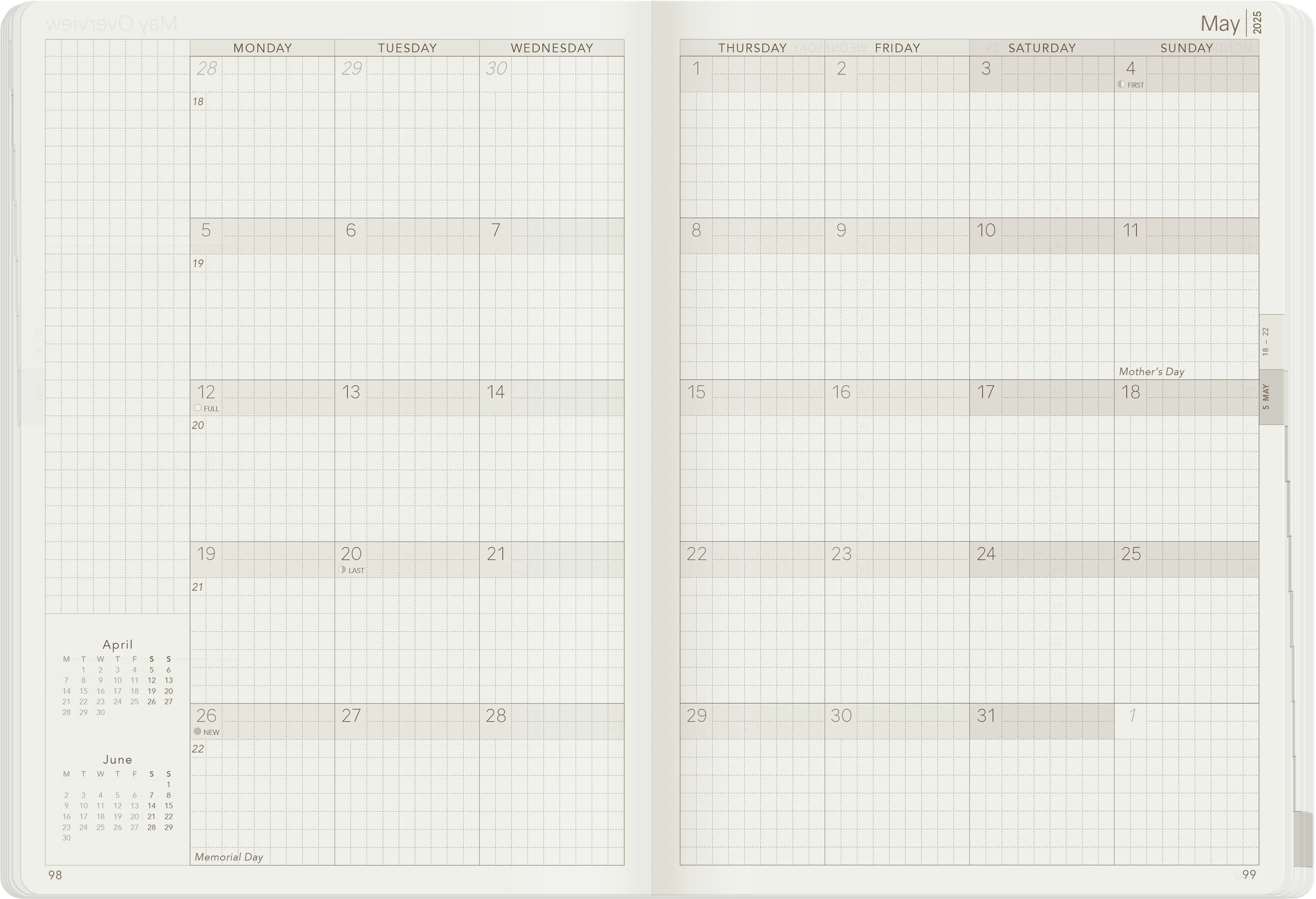 2025 A5 Weekly Planner | Core | Unstacked Weekends - Image 10
