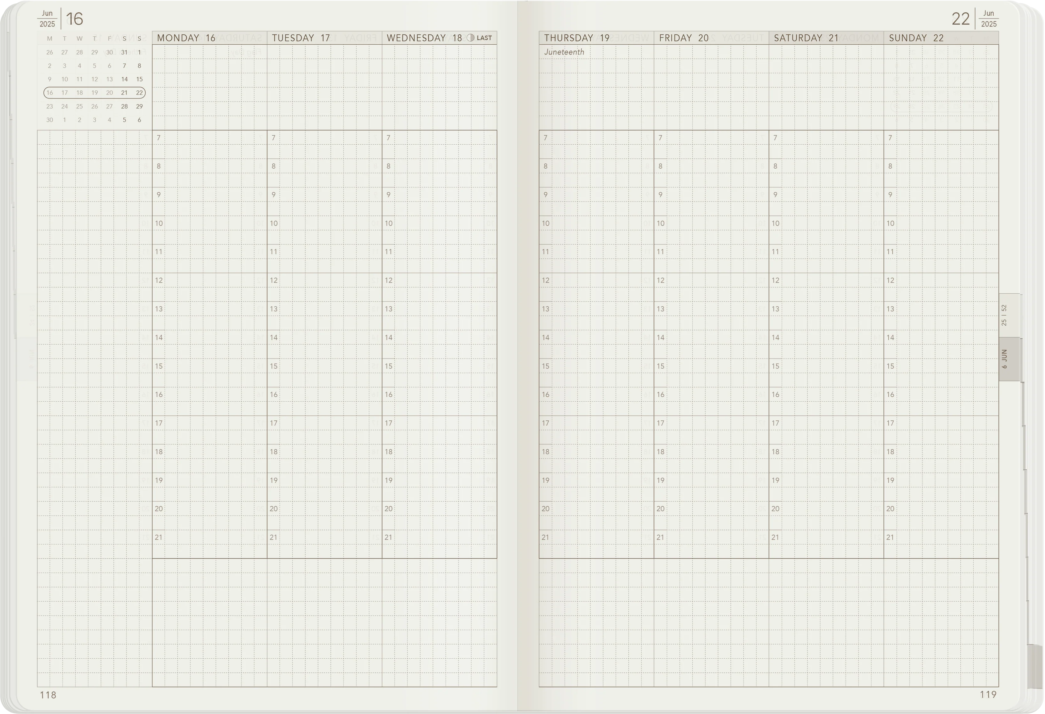 2025 A5 Weekly Planner | Core | Unstacked Weekends - Image 3