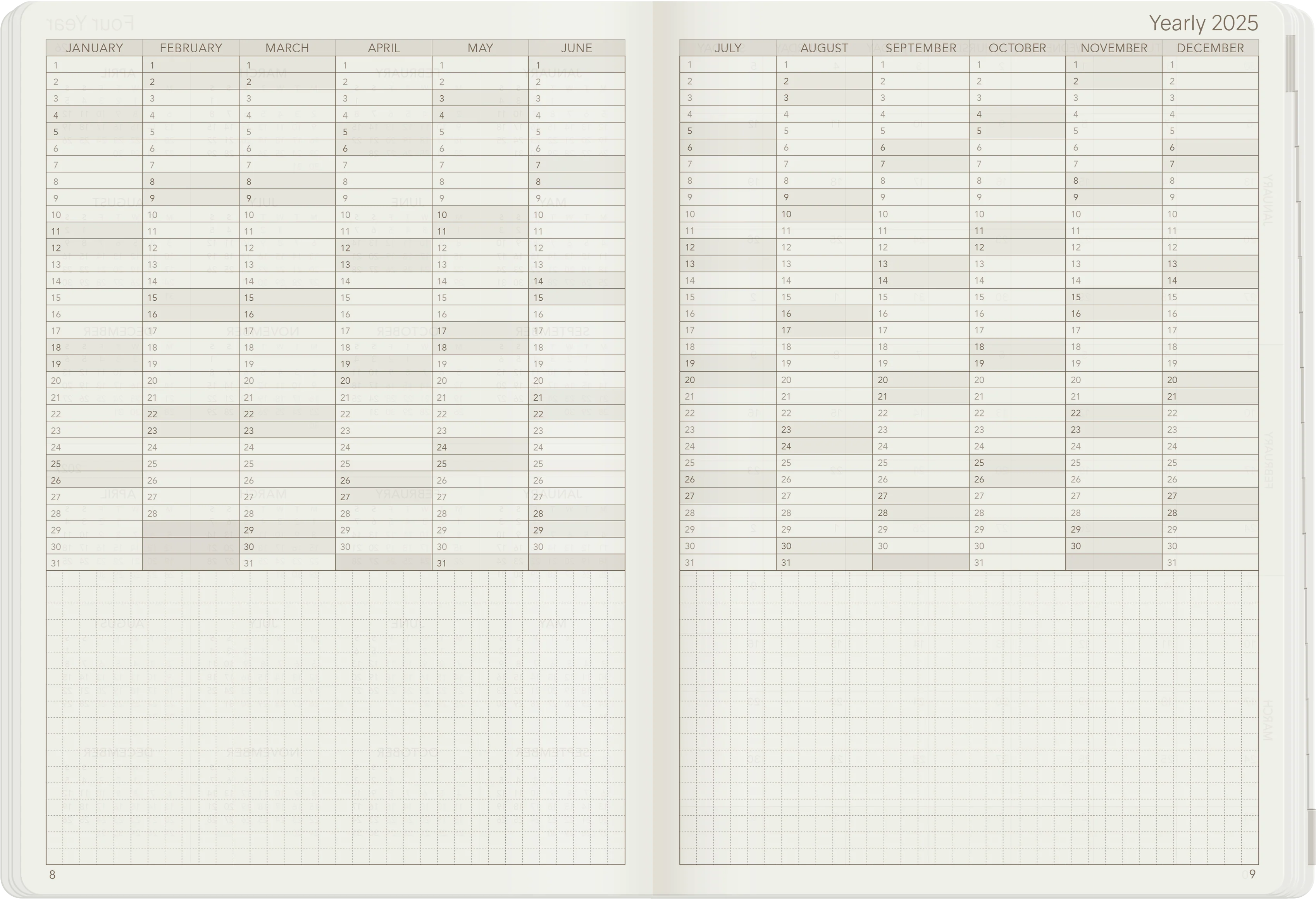 2025 A5 Weekly Planner | Core | Unstacked Weekends - Image 6