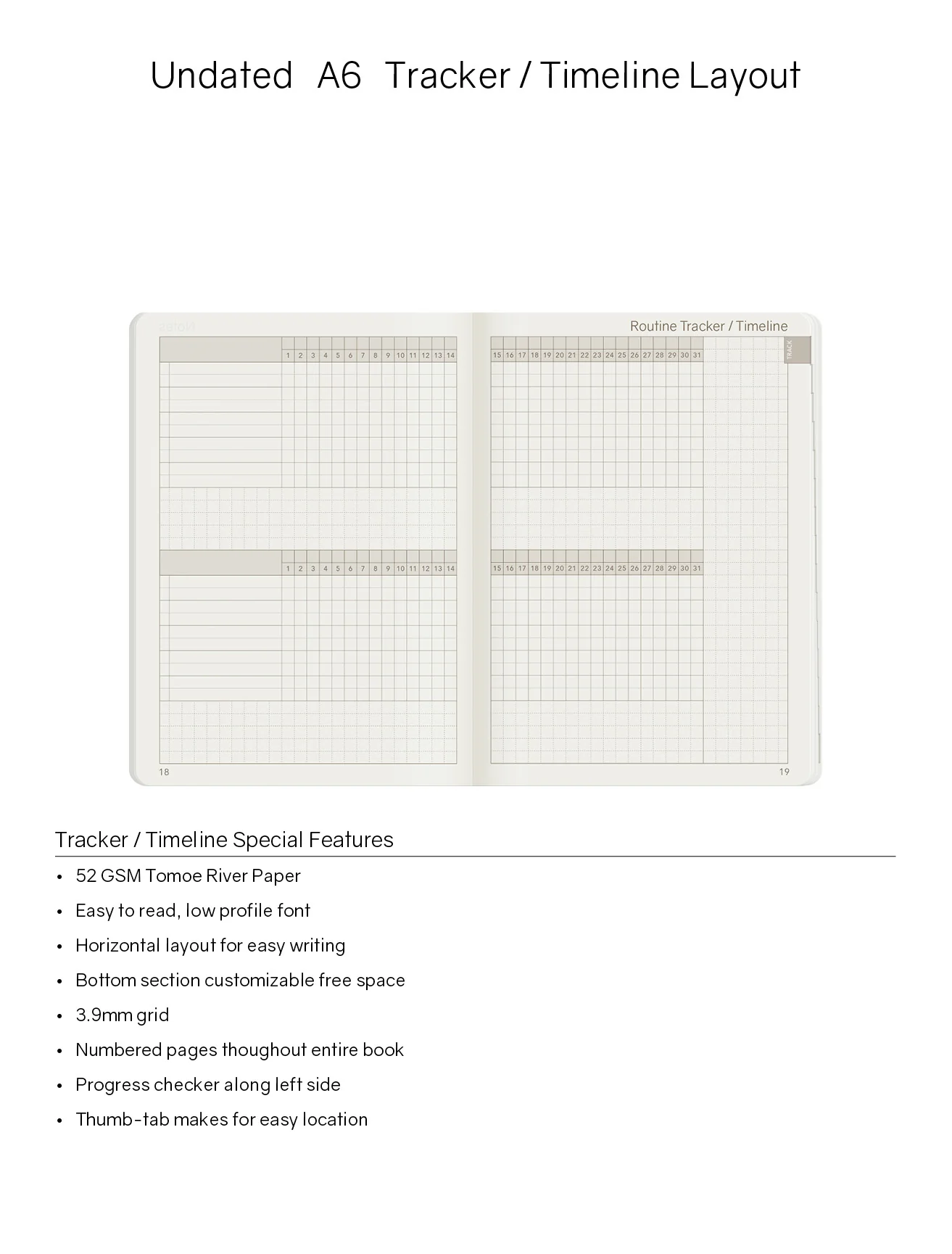 A6 Undated Weekly Planner v.2 | Core | Stacked Weekends - Image 5