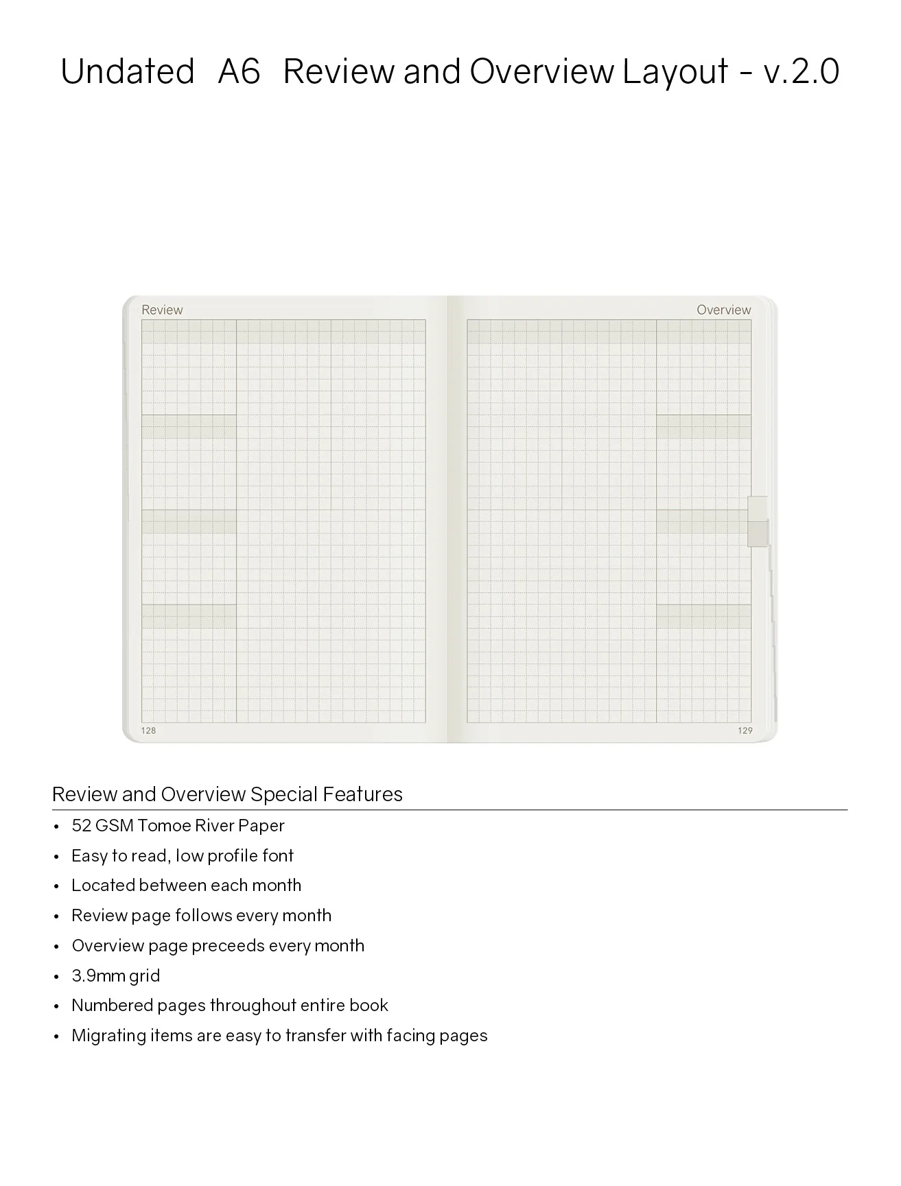 A6 Undated Weekly Planner v.2 | Core | Stacked Weekends - Image 6