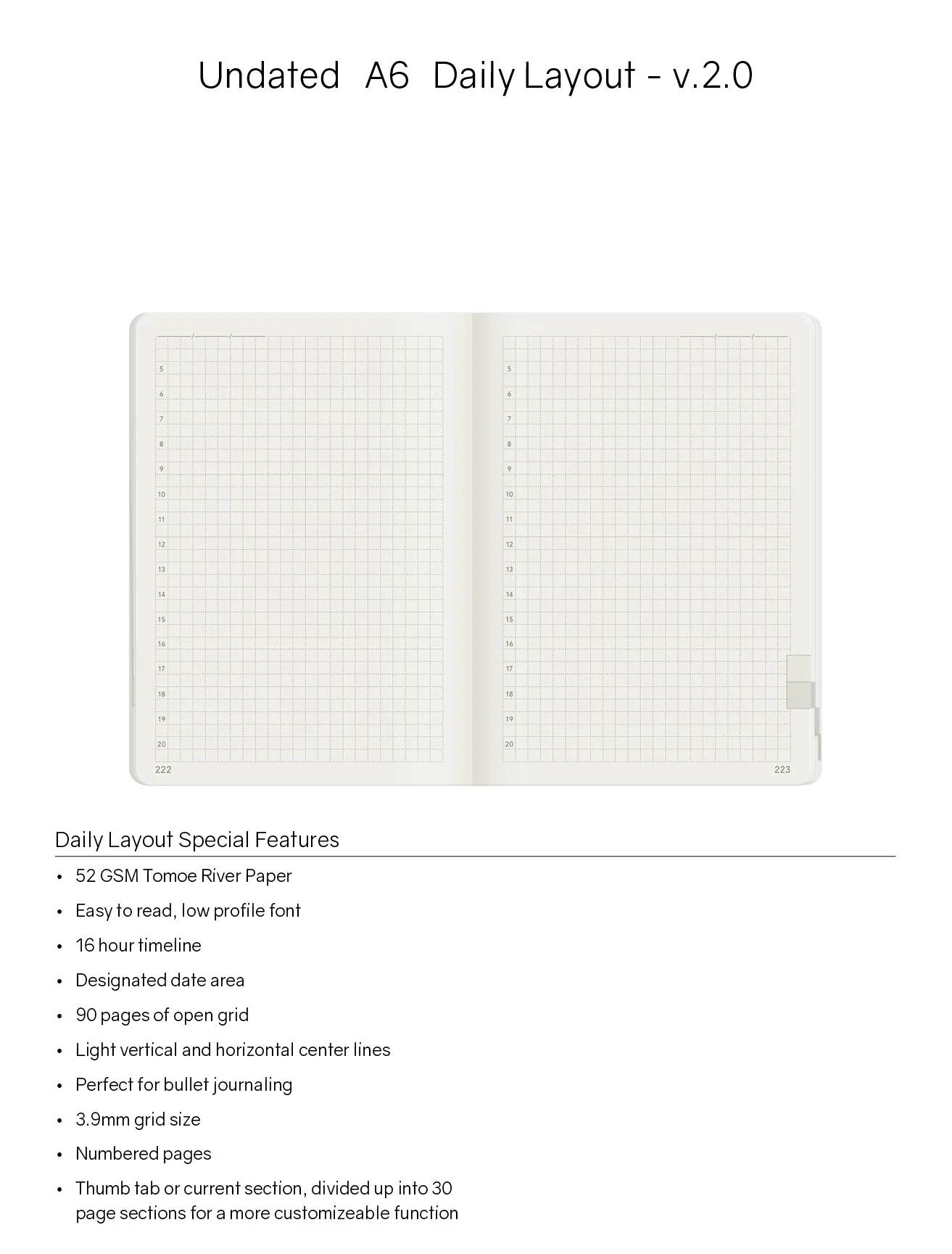 A6 Undated Weekly Planner v.2 | Core | Stacked Weekends - Image 9