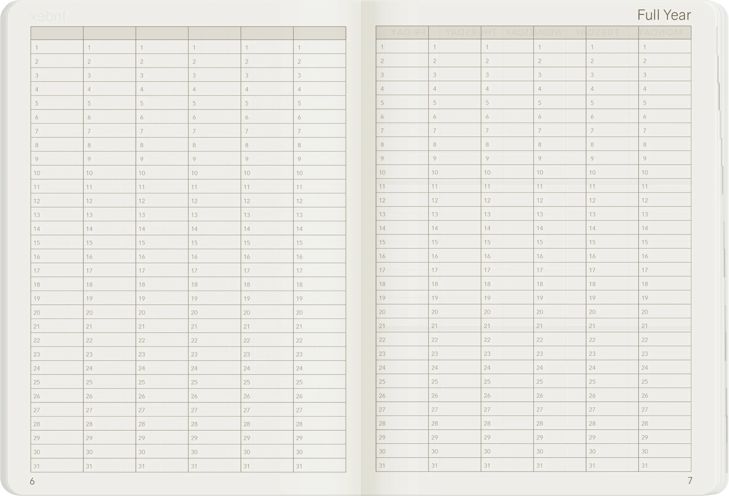 A6 Undated Weekly Planner v.1 | Core | Stacked Weekends - Image 13