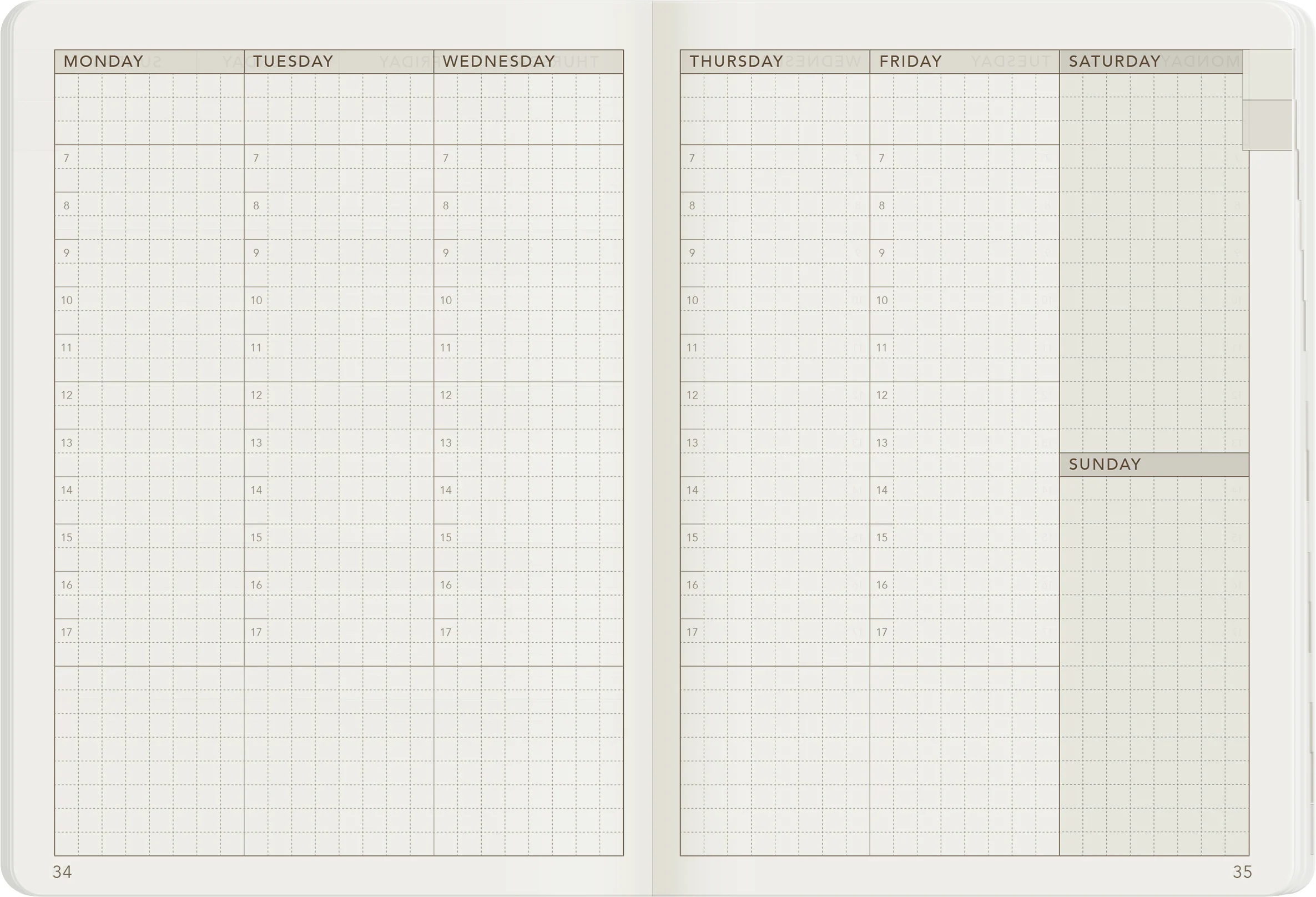 A6 Undated Weekly Planner v.1 | Core | Stacked Weekends - Image 17
