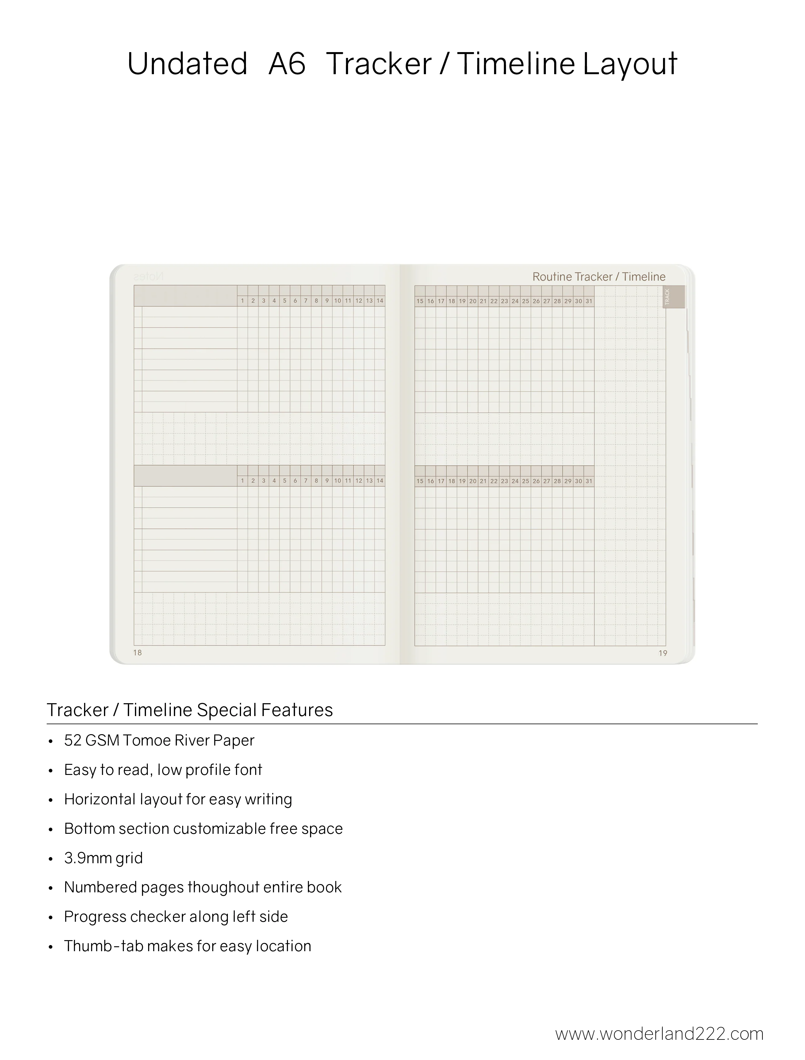 A6 Undated Weekly Planner v.1 | Core | Stacked Weekends - Image 5