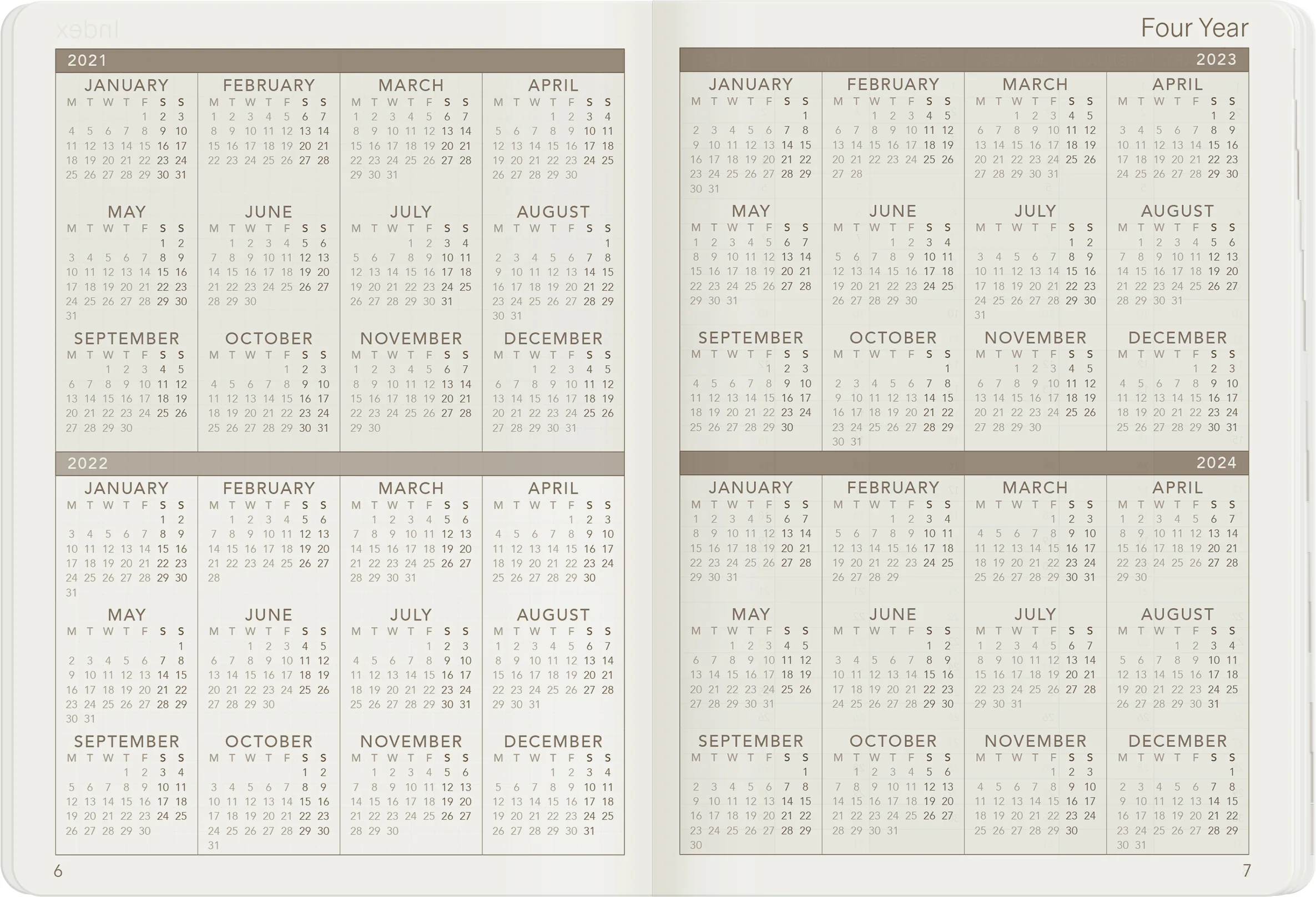 2022 A6 Weekly Planner | Core | Stacked Weekends - Image 18