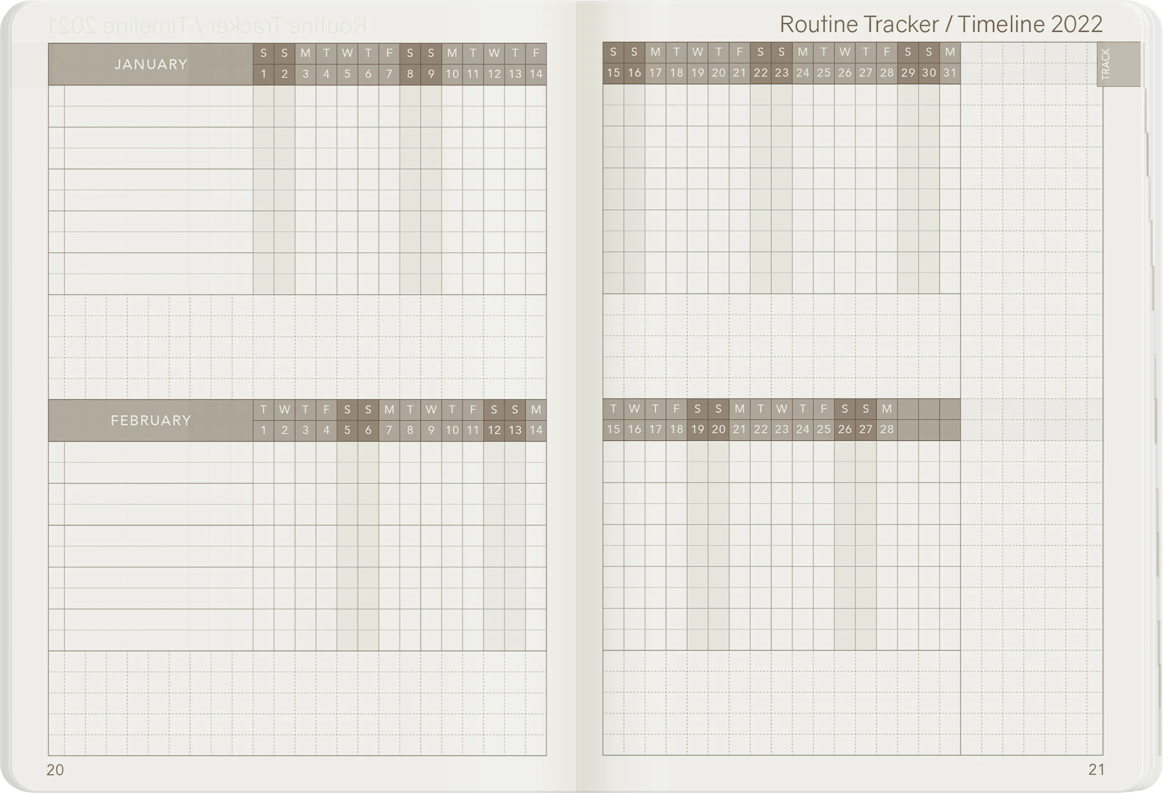 2022 A6 Weekly Planner | Core | Stacked Weekends - Image 21