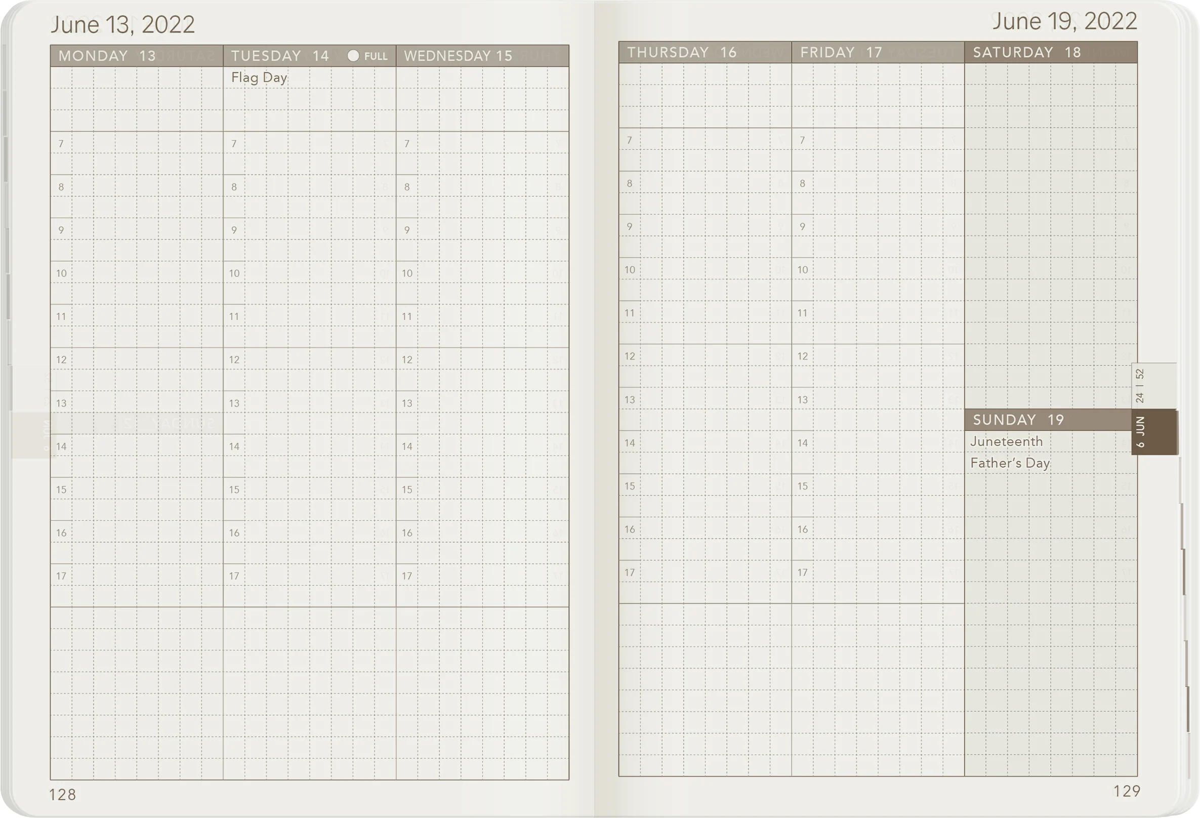 2022 A6 Weekly Planner | Core | Stacked Weekends - Image 23