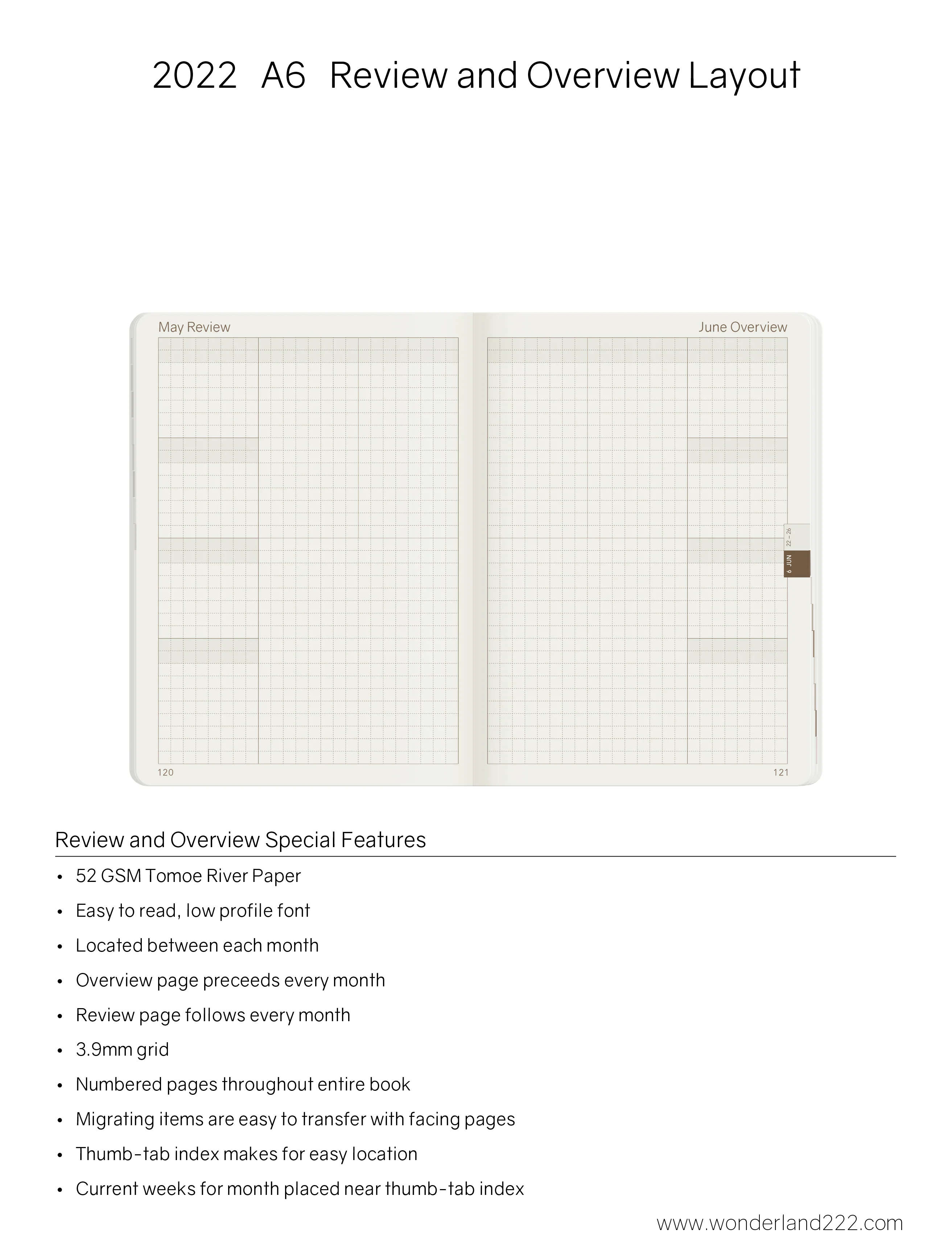 2022 A6 Weekly Planner | Core | Stacked Weekends - Image 9