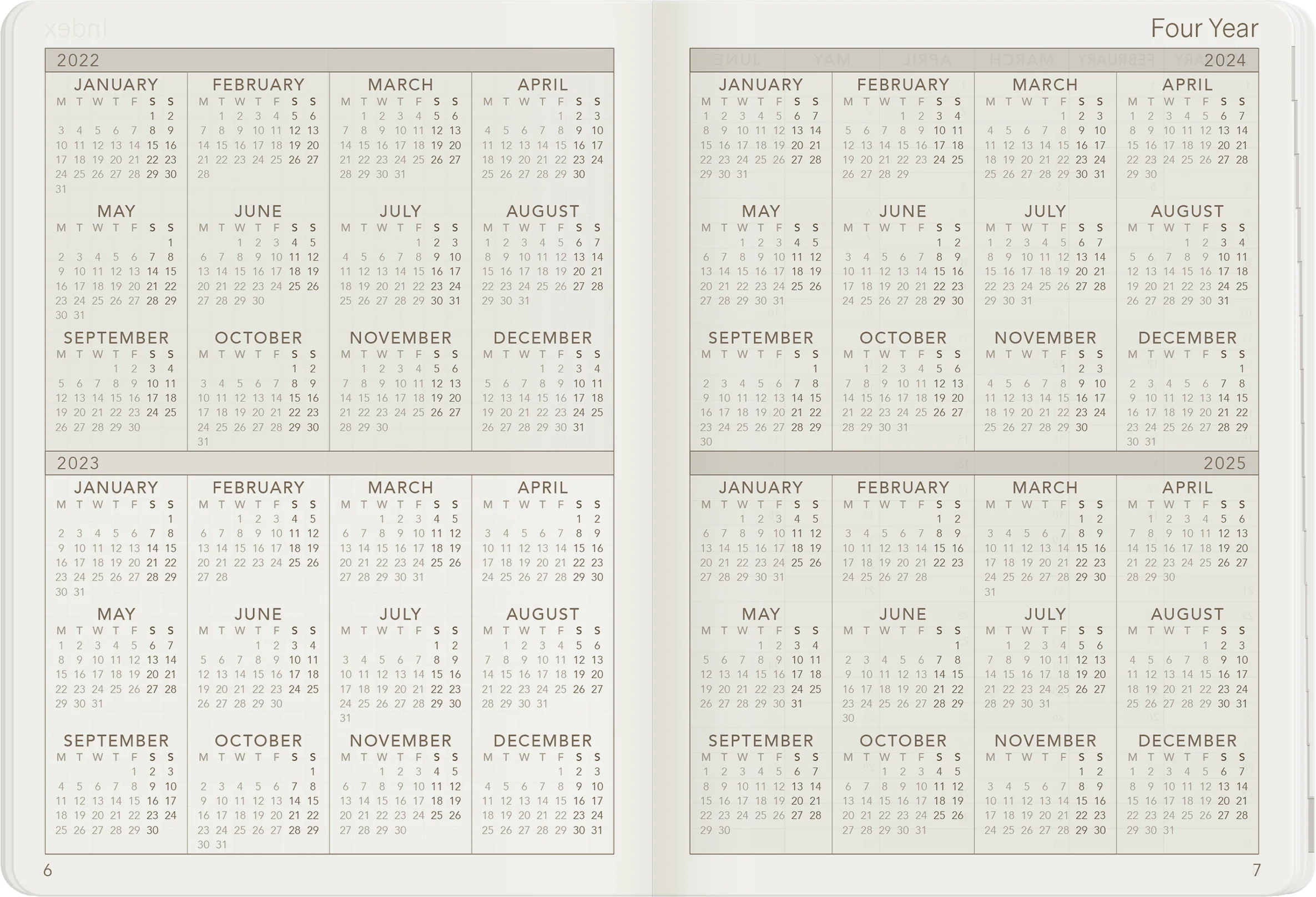 2023 A6 Weekly Planner | 52gsm Tomoe River Paper | Core | Stacked Weekends - Image 15