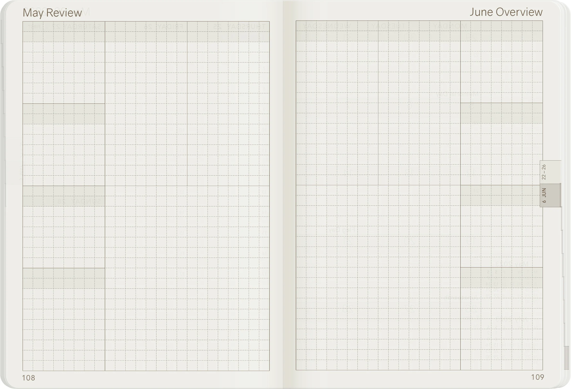 2023 A6 Weekly Planner | 52gsm Tomoe River Paper | Core | Stacked Weekends - Image 19