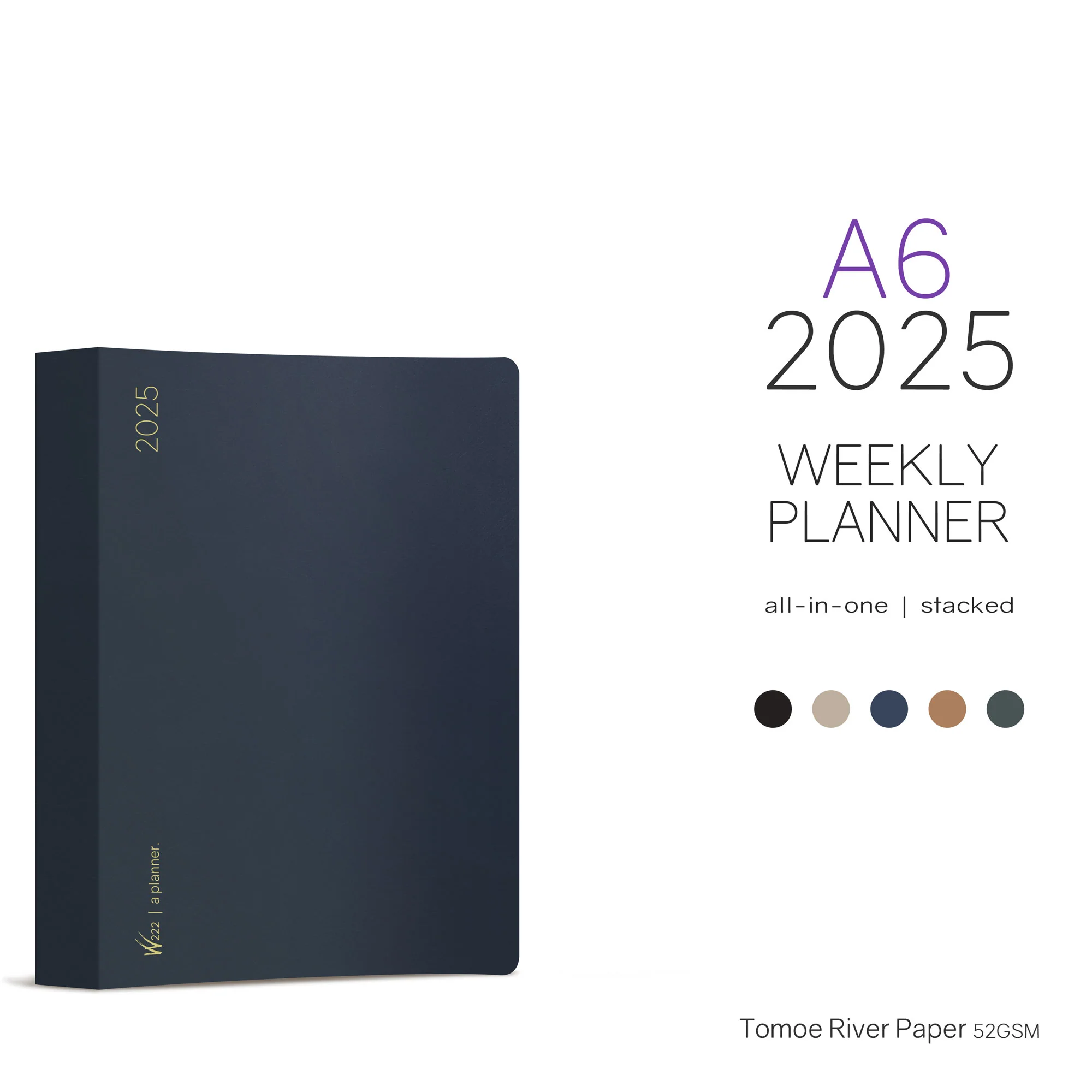 2025 A6 Weekly Planner | All-in-One | Stacked Weekends