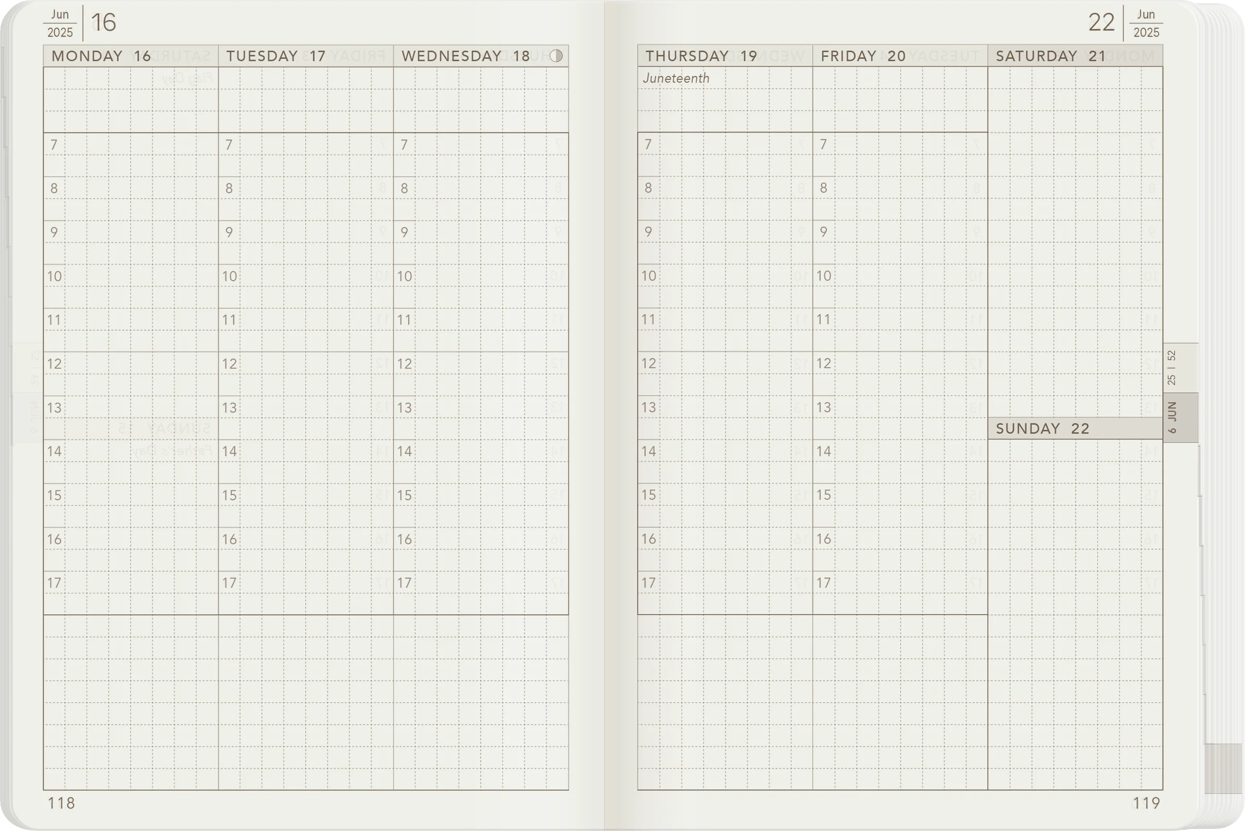 2025 A6 Weekly Planner | All-in-One | Stacked Weekends - Image 3
