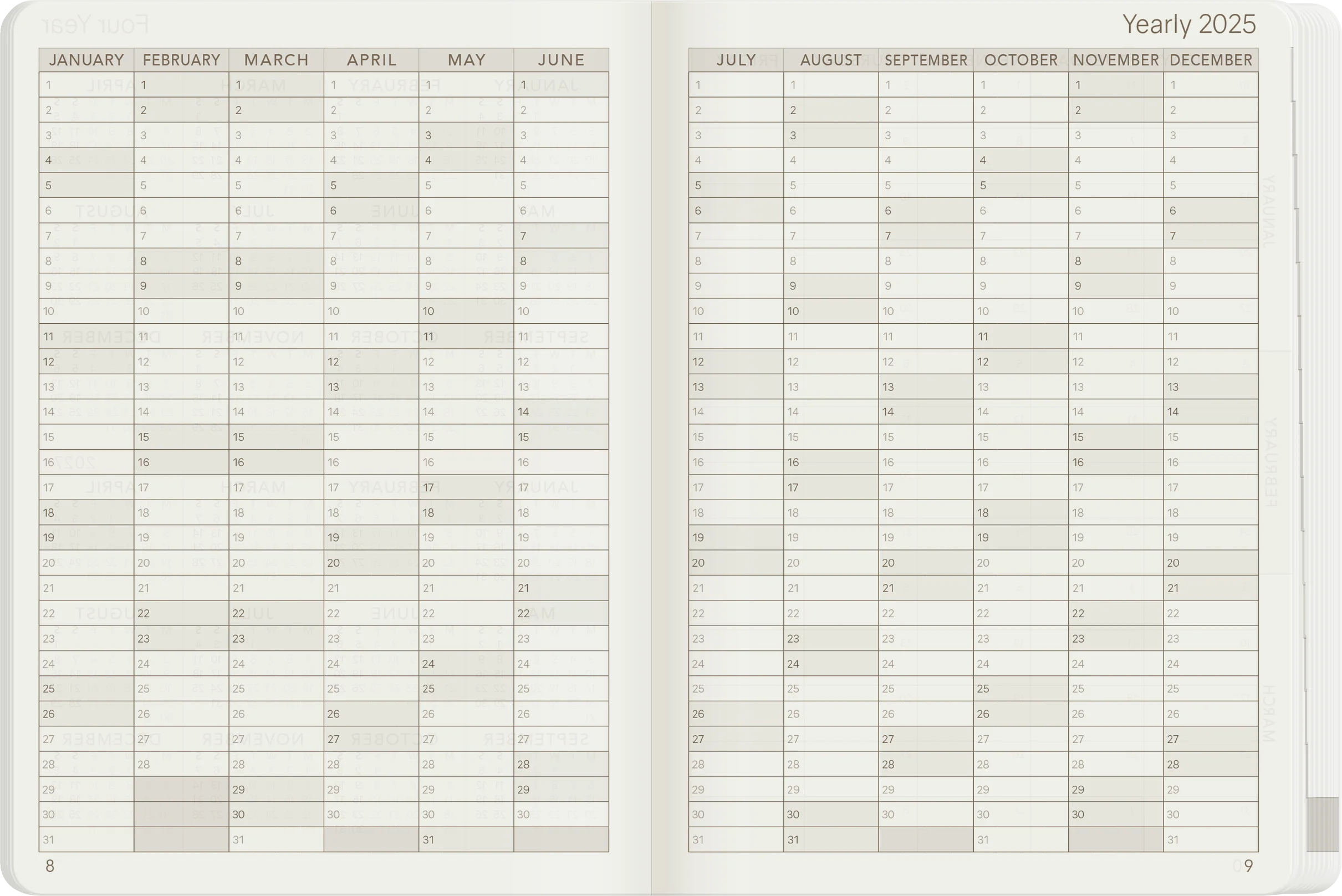 2025 A6 Weekly Planner | All-in-One | Stacked Weekends - Image 7