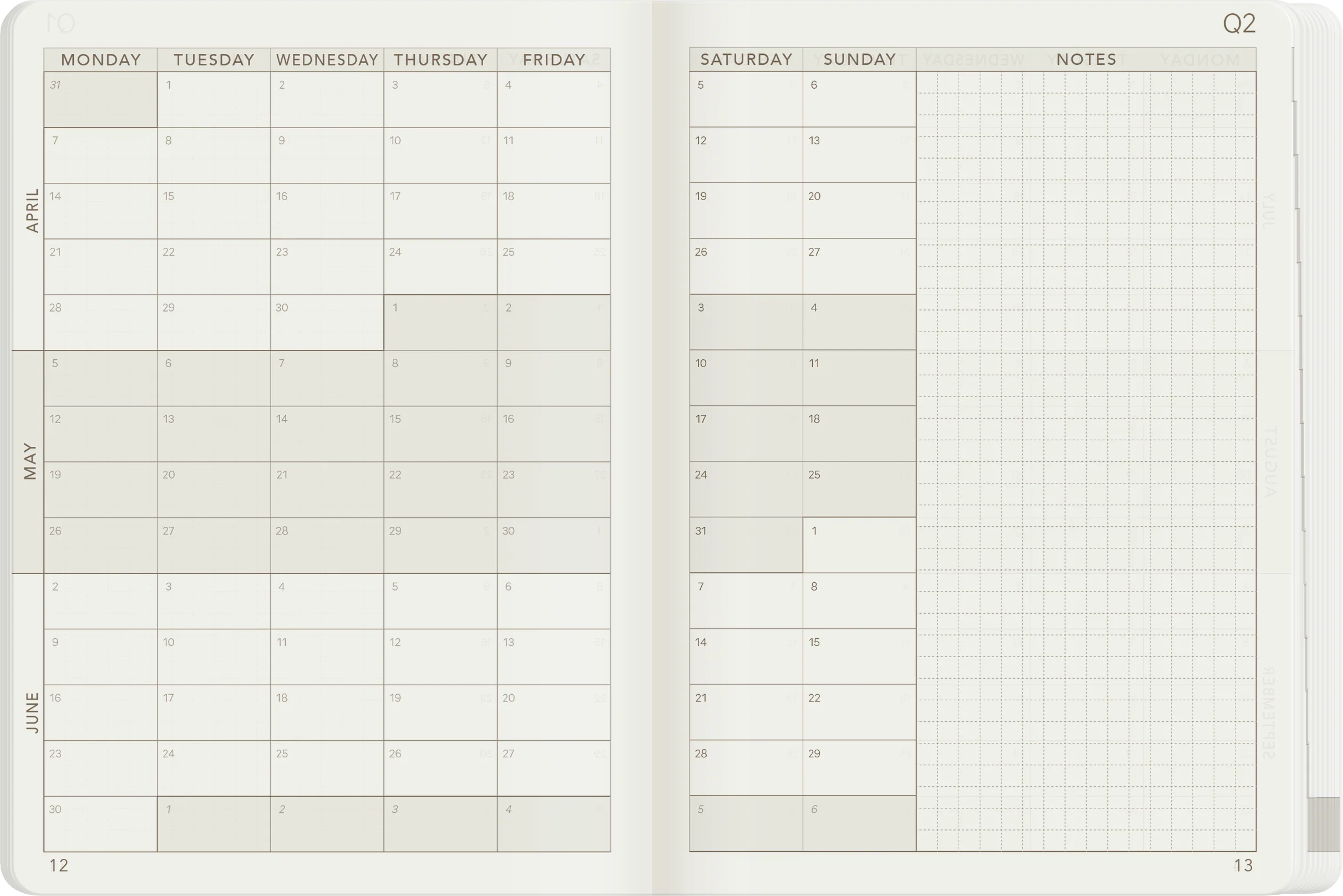 2025 A6 Weekly Planner | All-in-One | Stacked Weekends - Image 8