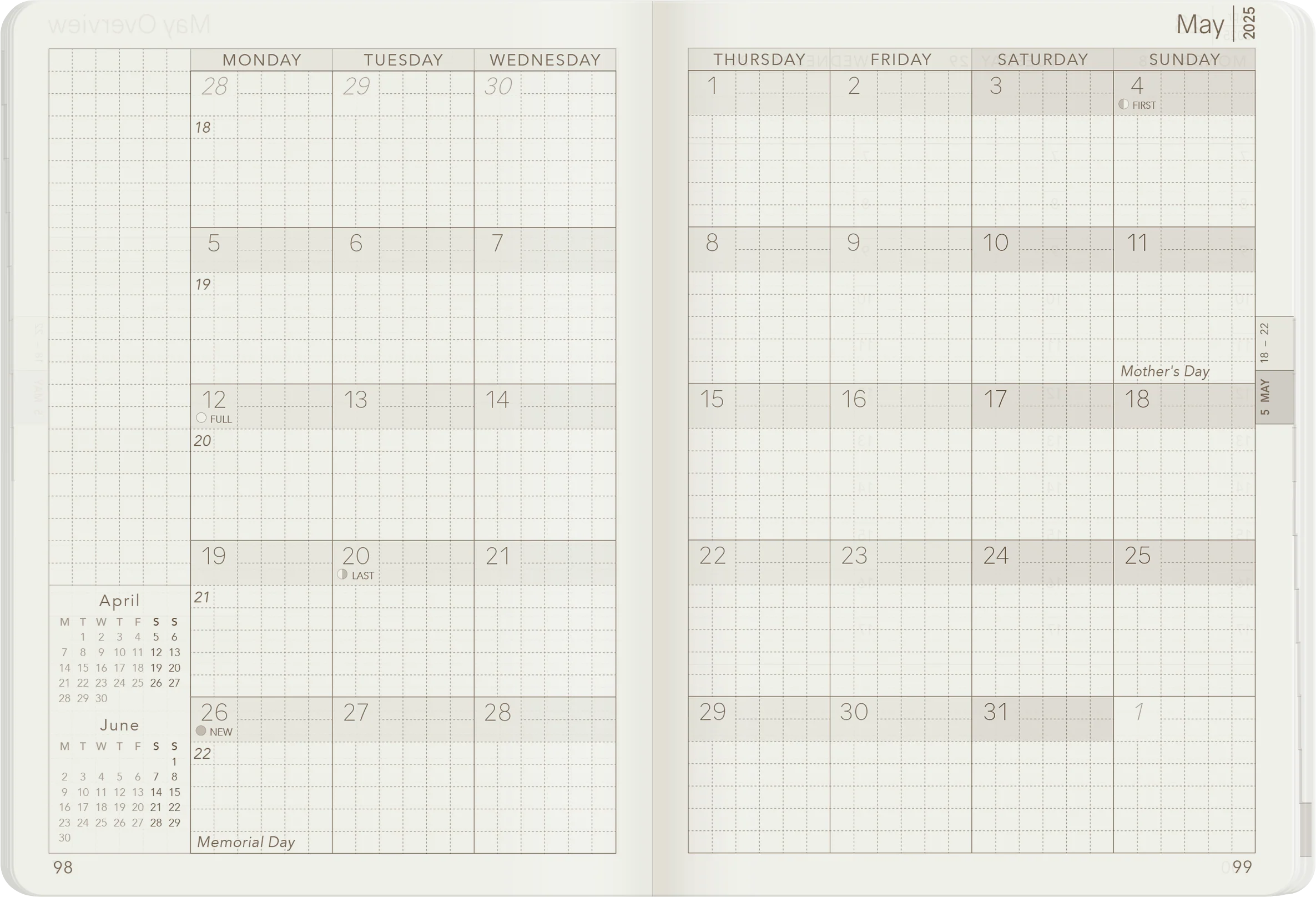 2025 A6 Weekly Planner | Core | Stacked Weekends - Image 11