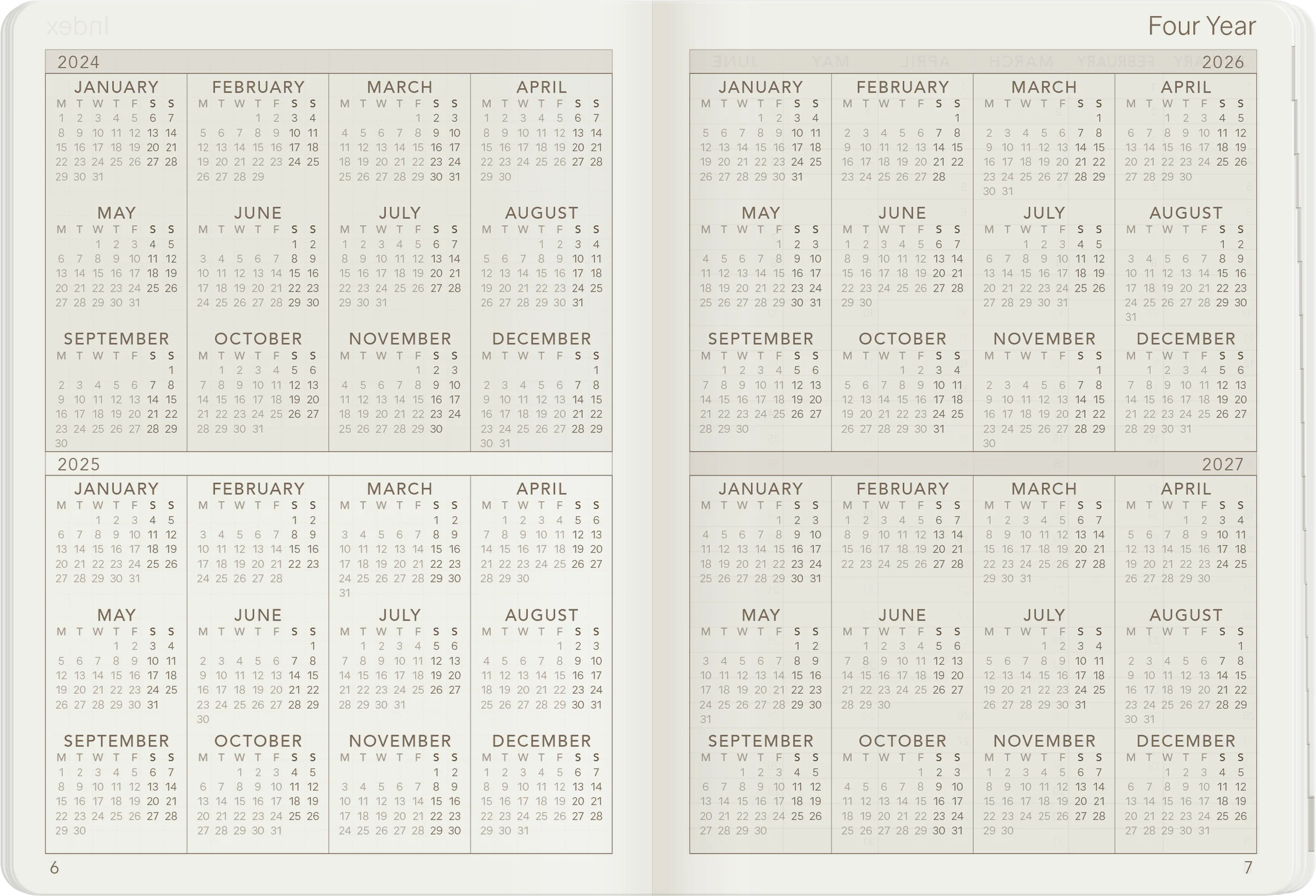 2025 A6 Weekly Planner | Core | Stacked Weekends - Image 6
