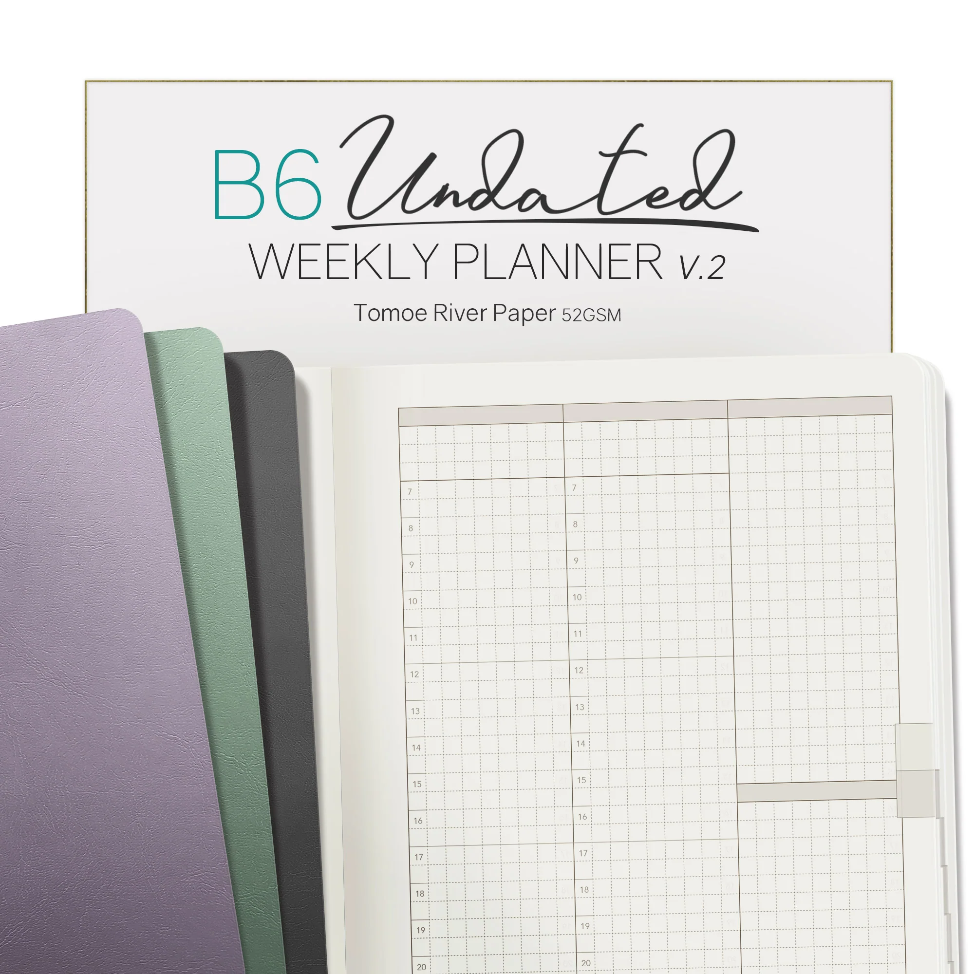 B6 Undated Weekly Planner v.2 | Core | Stacked Weekends - Image 13