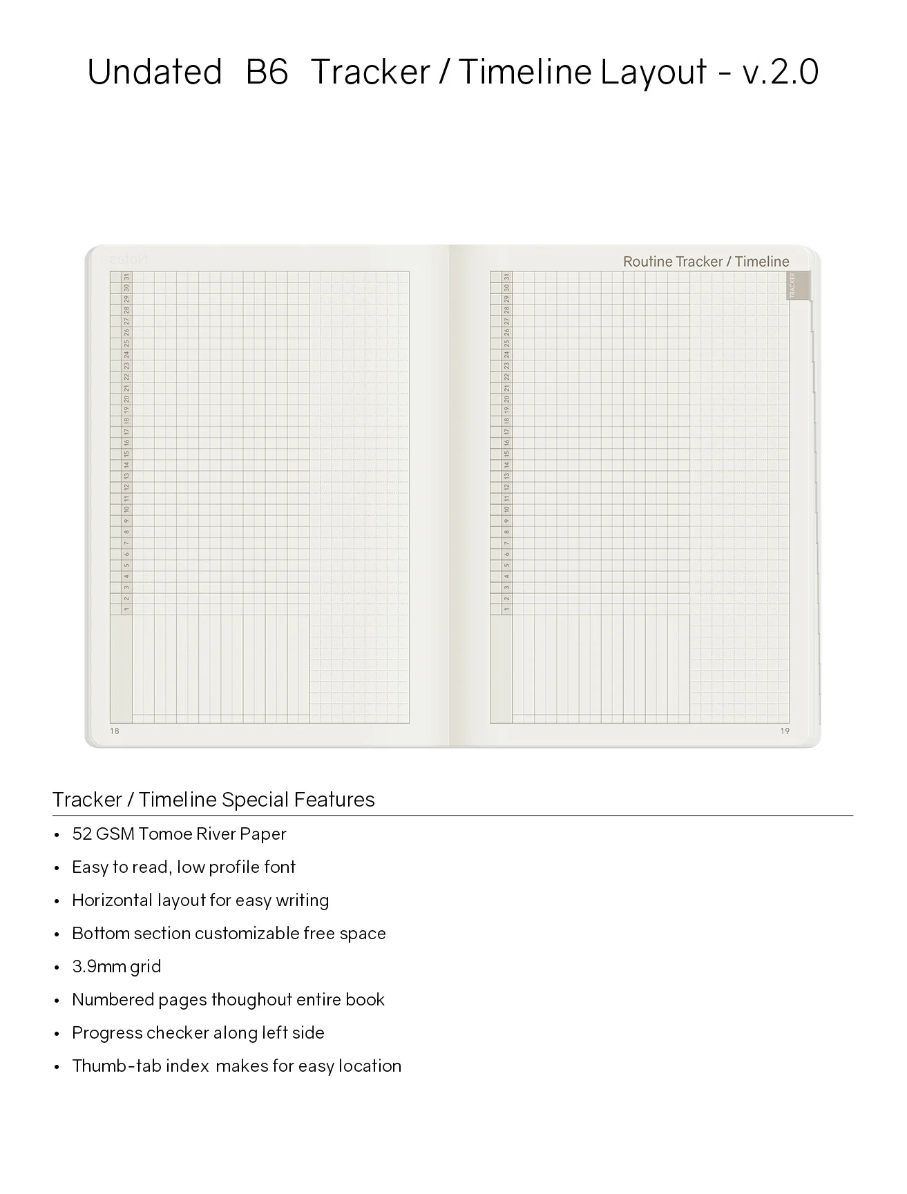 B6 Undated Weekly Planner v.2 | Core | Stacked Weekends - Image 4