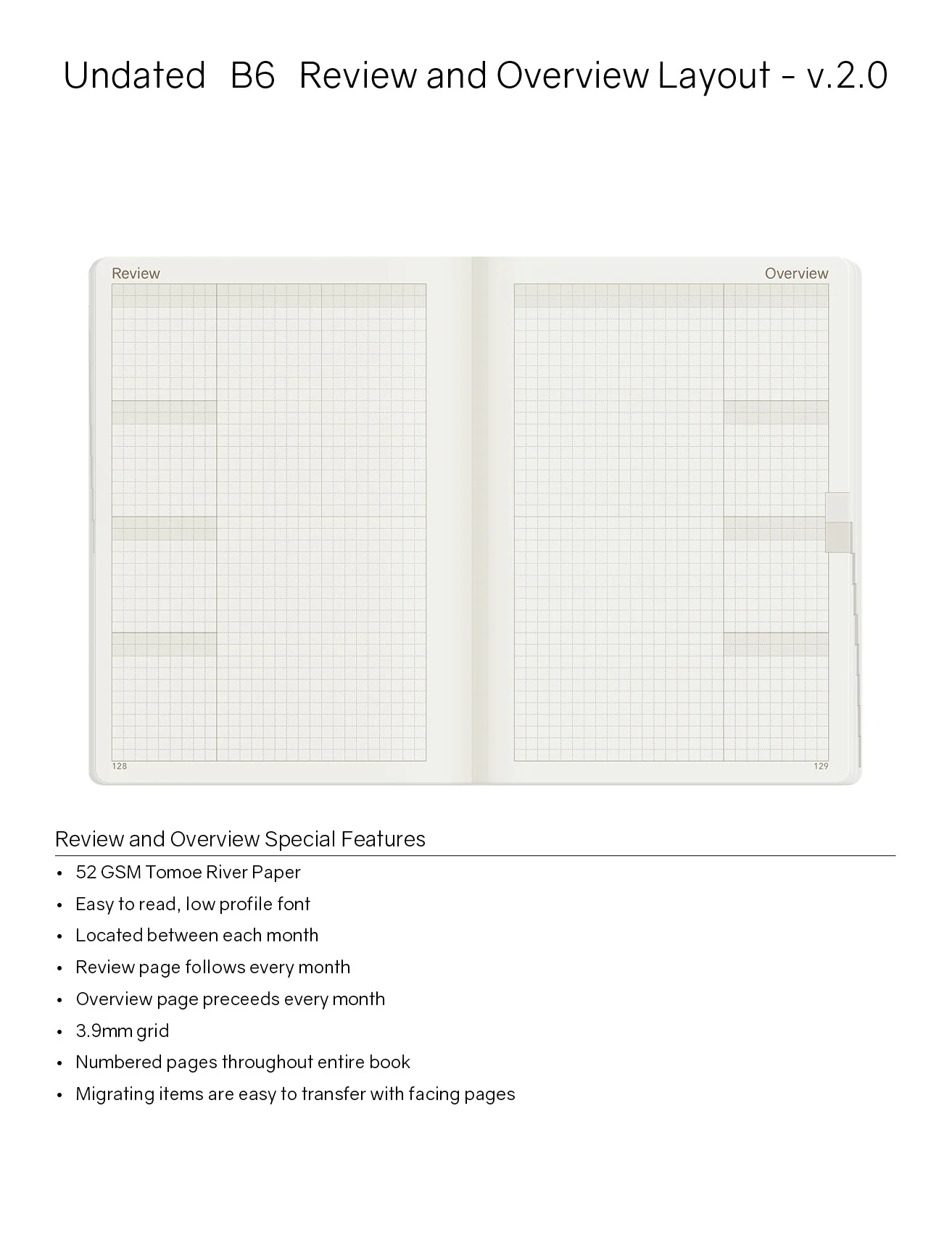 B6 Undated Weekly Planner v.2 | Core | Stacked Weekends - Image 5