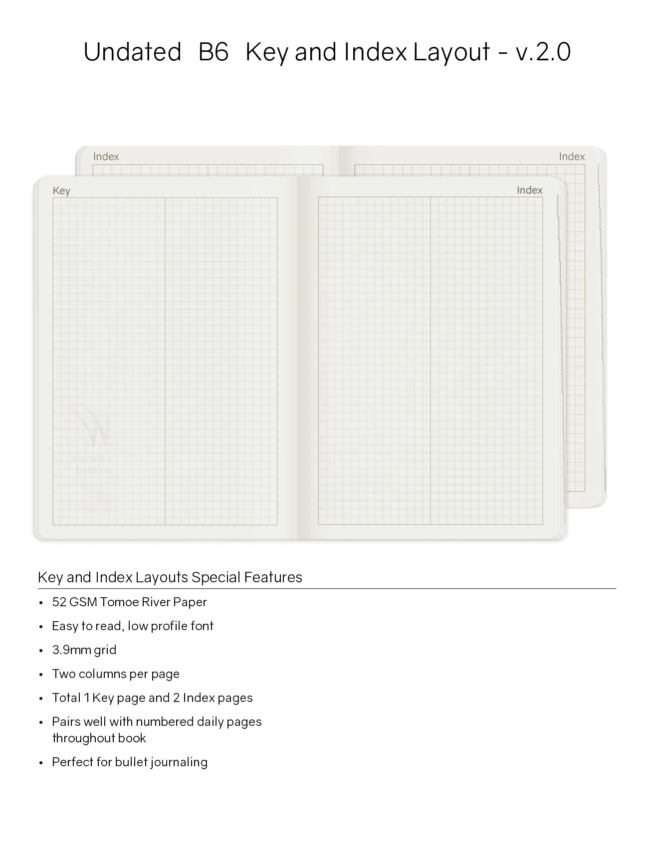 B6 Undated Weekly Planner v.2 | Core | Stacked Weekends - Image 6