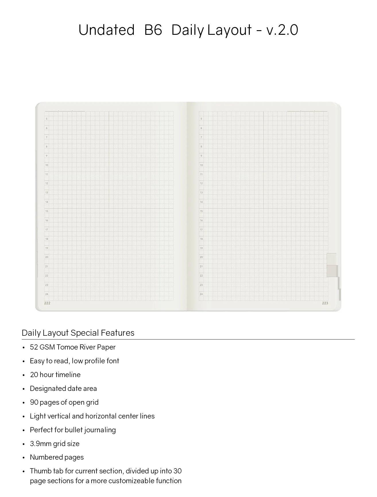 B6 Undated Weekly Planner v.2 | Core | Stacked Weekends - Image 8