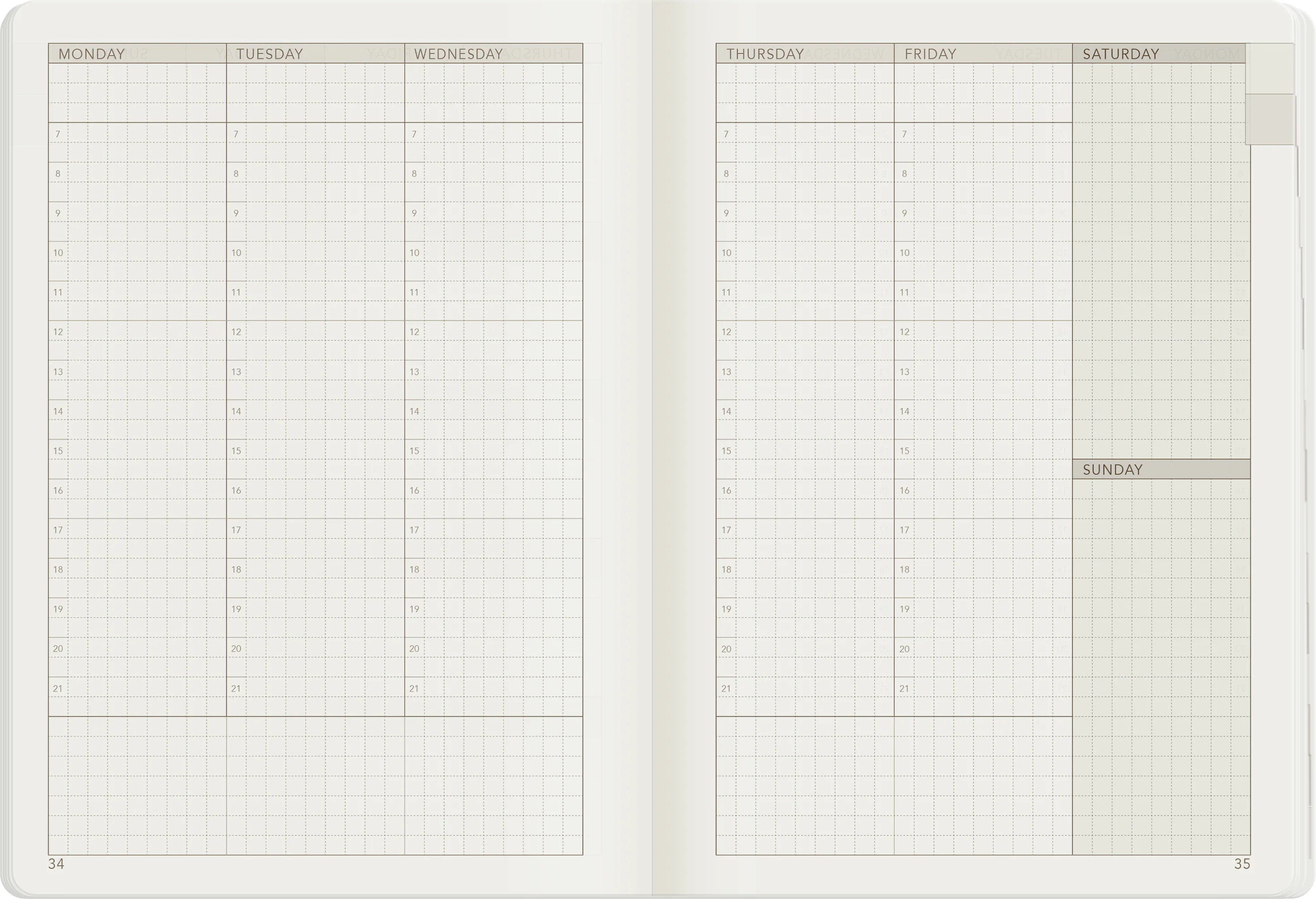 B6 Undated Weekly Planner v.1 | Core | Stacked Weekends - Image 20