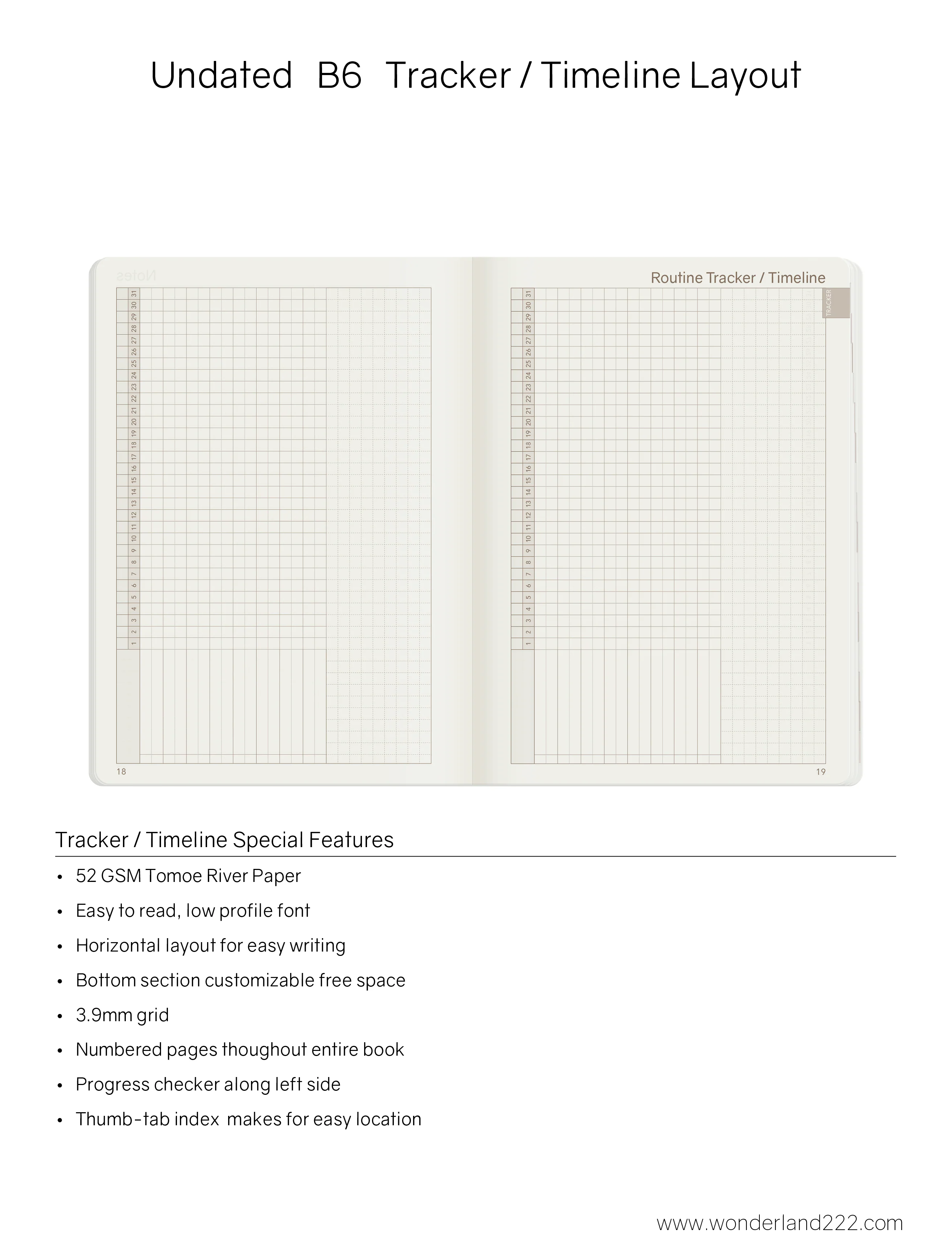 B6 Undated Weekly Planner v.1 | Core | Stacked Weekends - Image 5