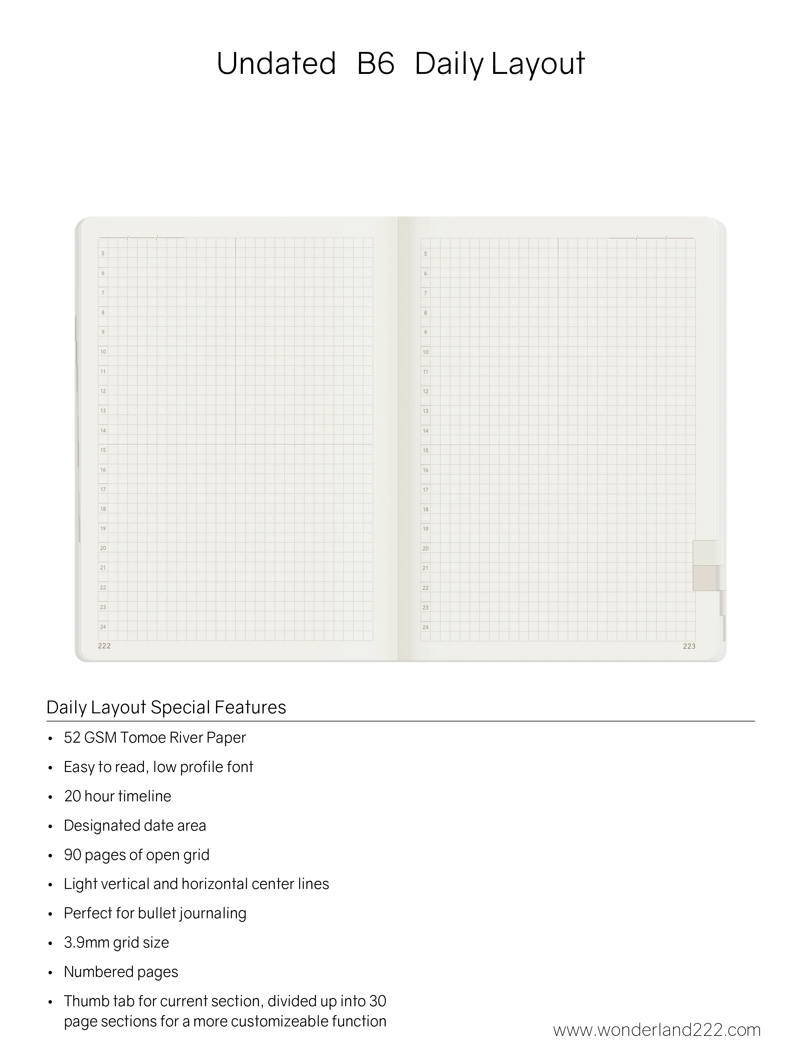 B6 Undated Weekly Planner v.1 | Core | Stacked Weekends - Image 9