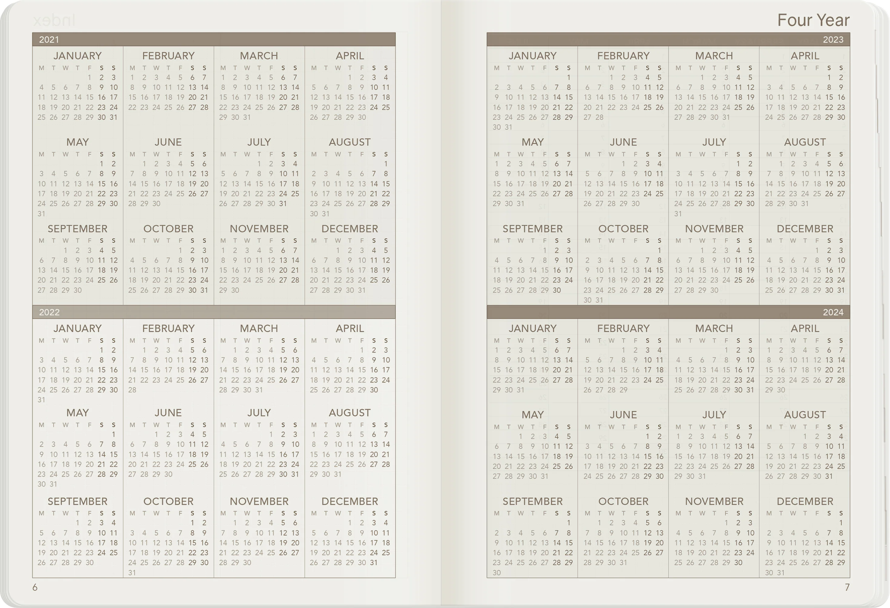 2022 B6 Weekly Planner | Core | Stacked Weekends - Image 14