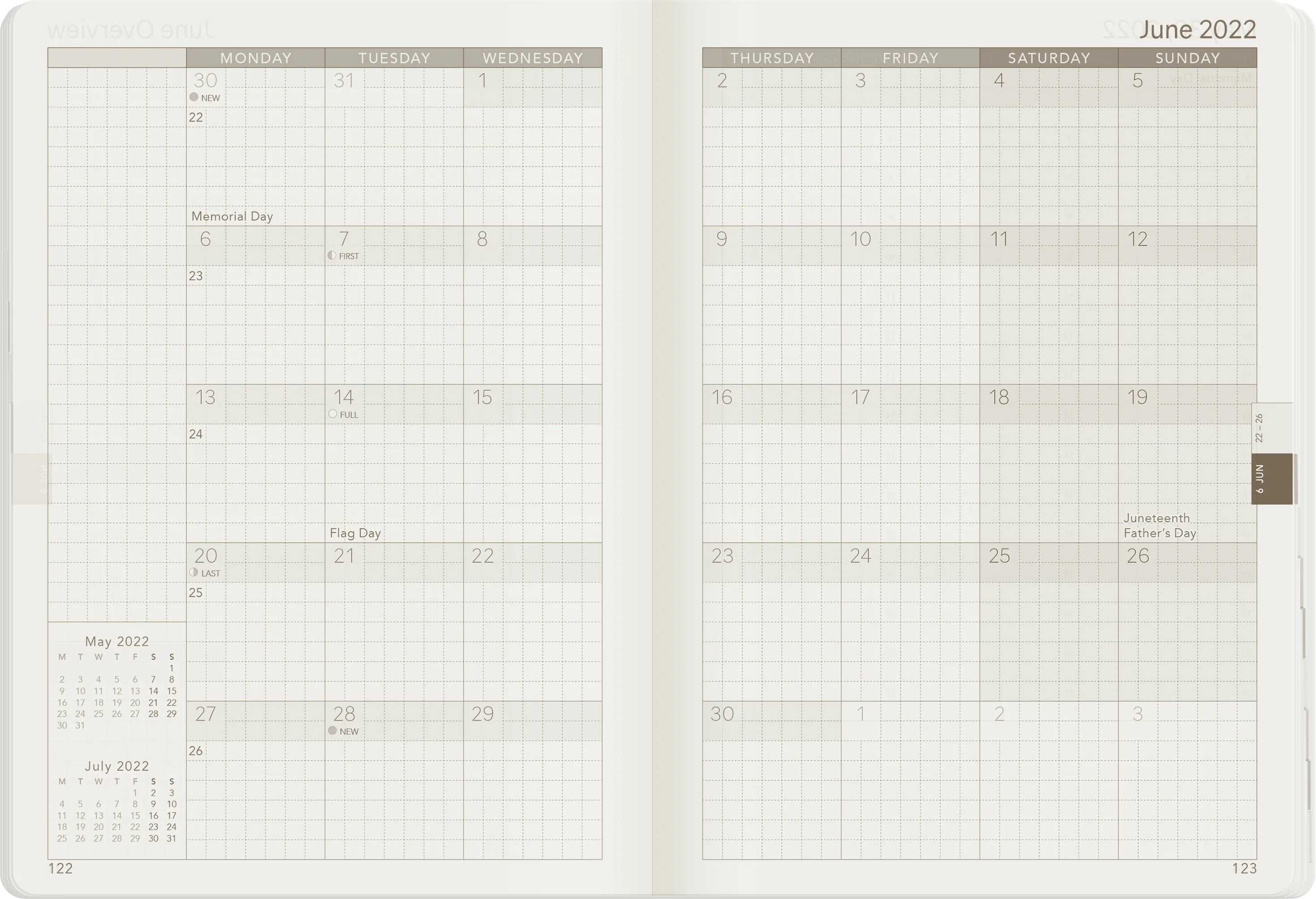 2022 B6 Weekly Planner | Core | Stacked Weekends - Image 18