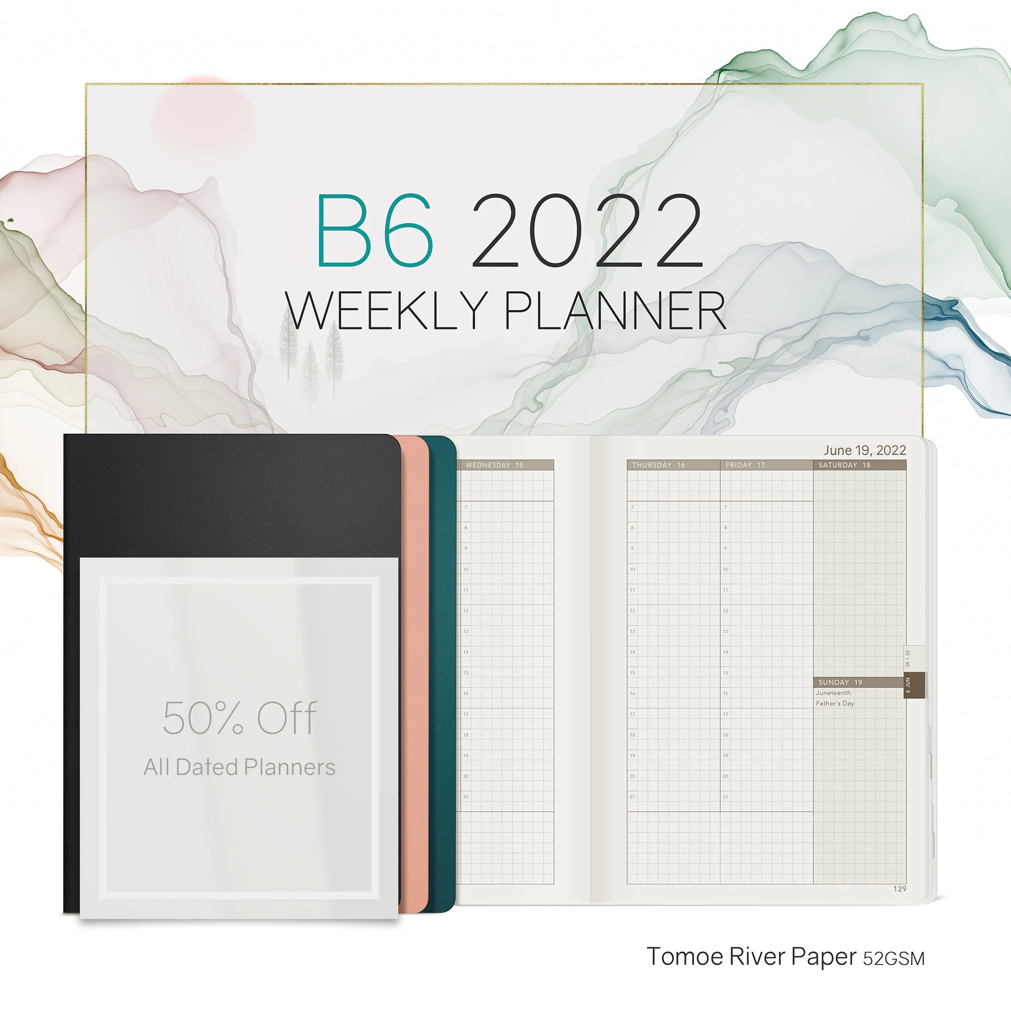 2022 B6 Weekly Planner | Core | Stacked Weekends - Image 22