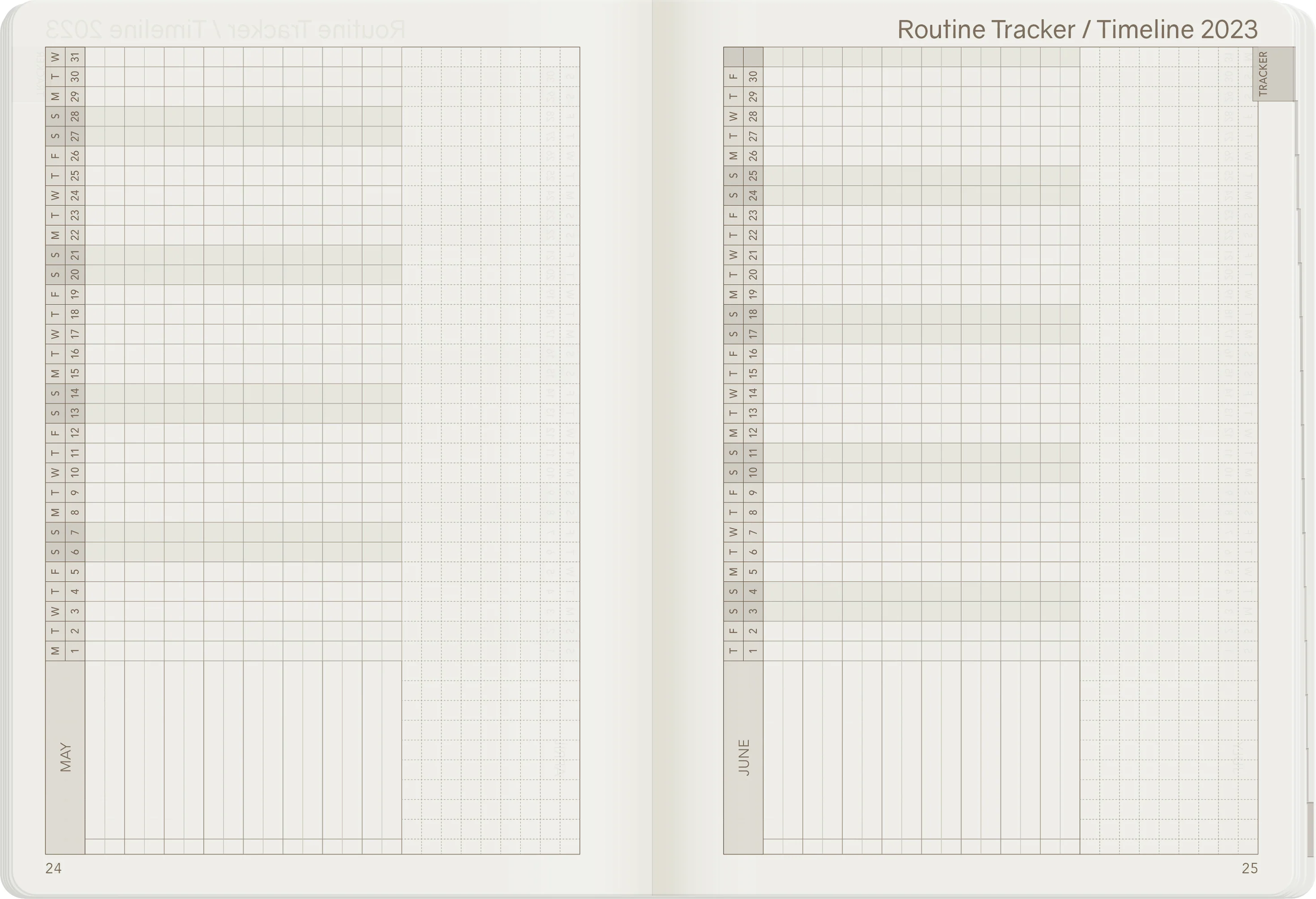 2023 B6 Weekly Planner | 52gsm Tomoe River Paper | Core | Stacked Weekends - Image 19