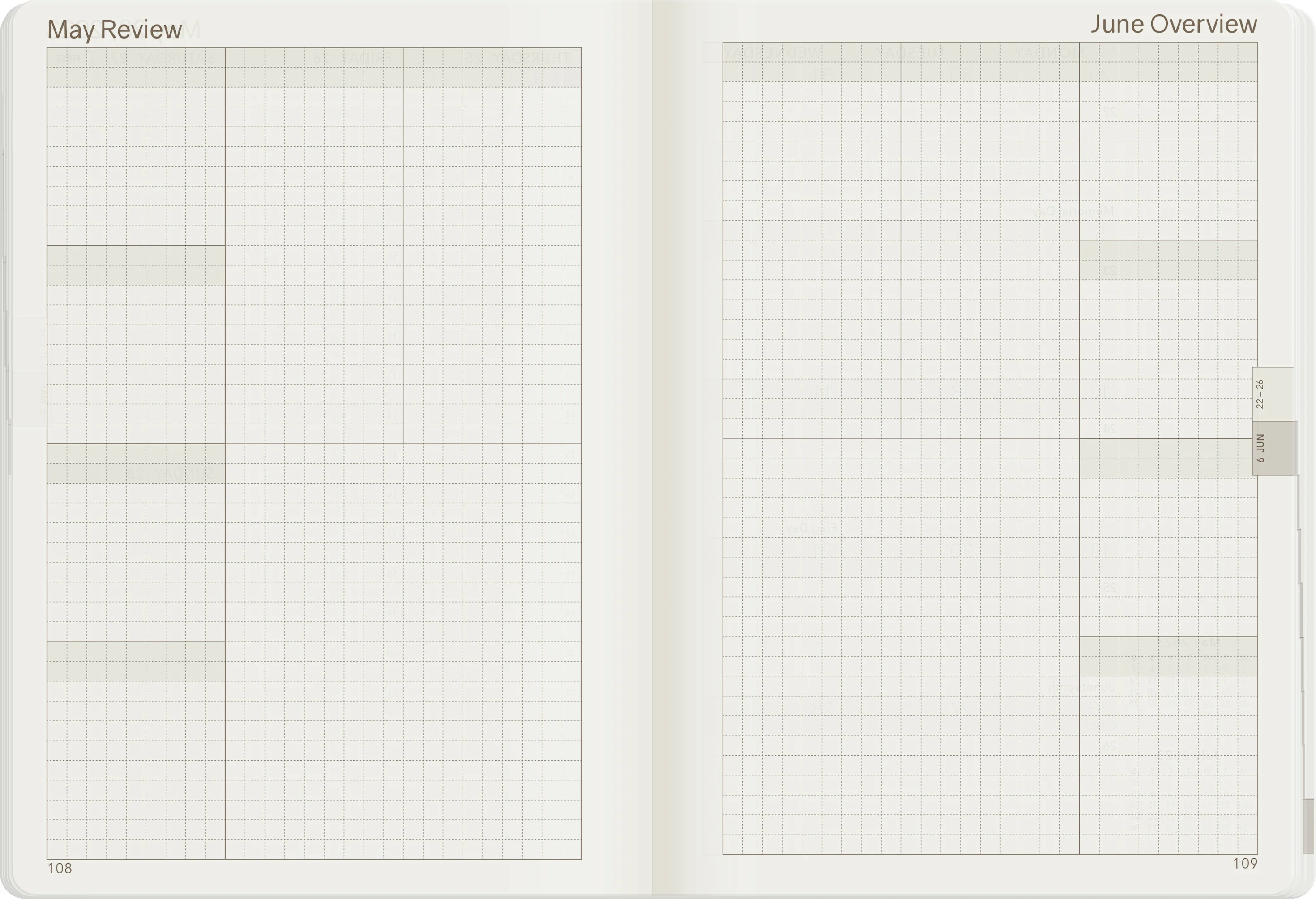 2023 B6 Weekly Planner | 52gsm Tomoe River Paper | Core | Stacked Weekends - Image 20