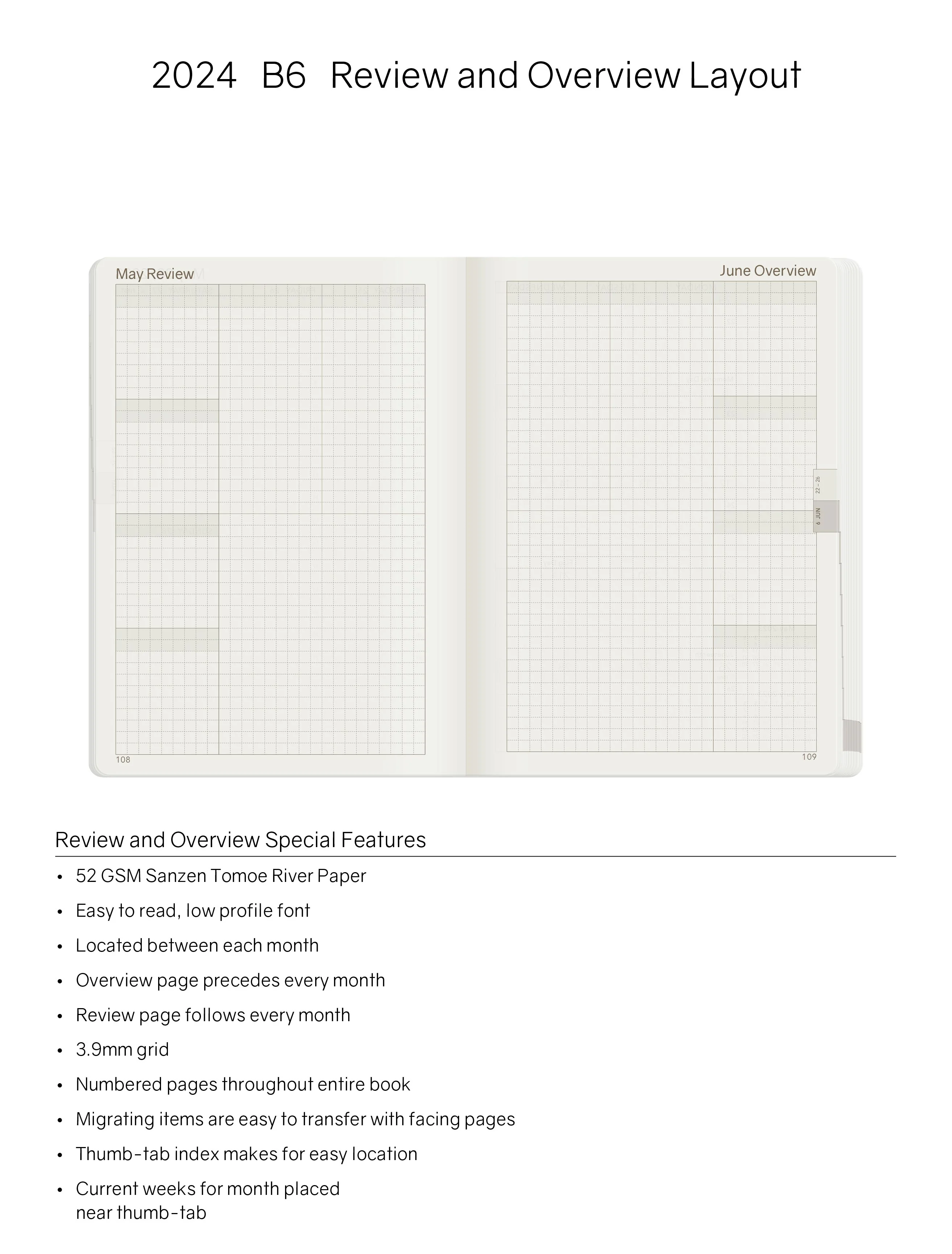 2024 B6 Weekly Planner | All-in-One | Stacked Weekends - Image 7