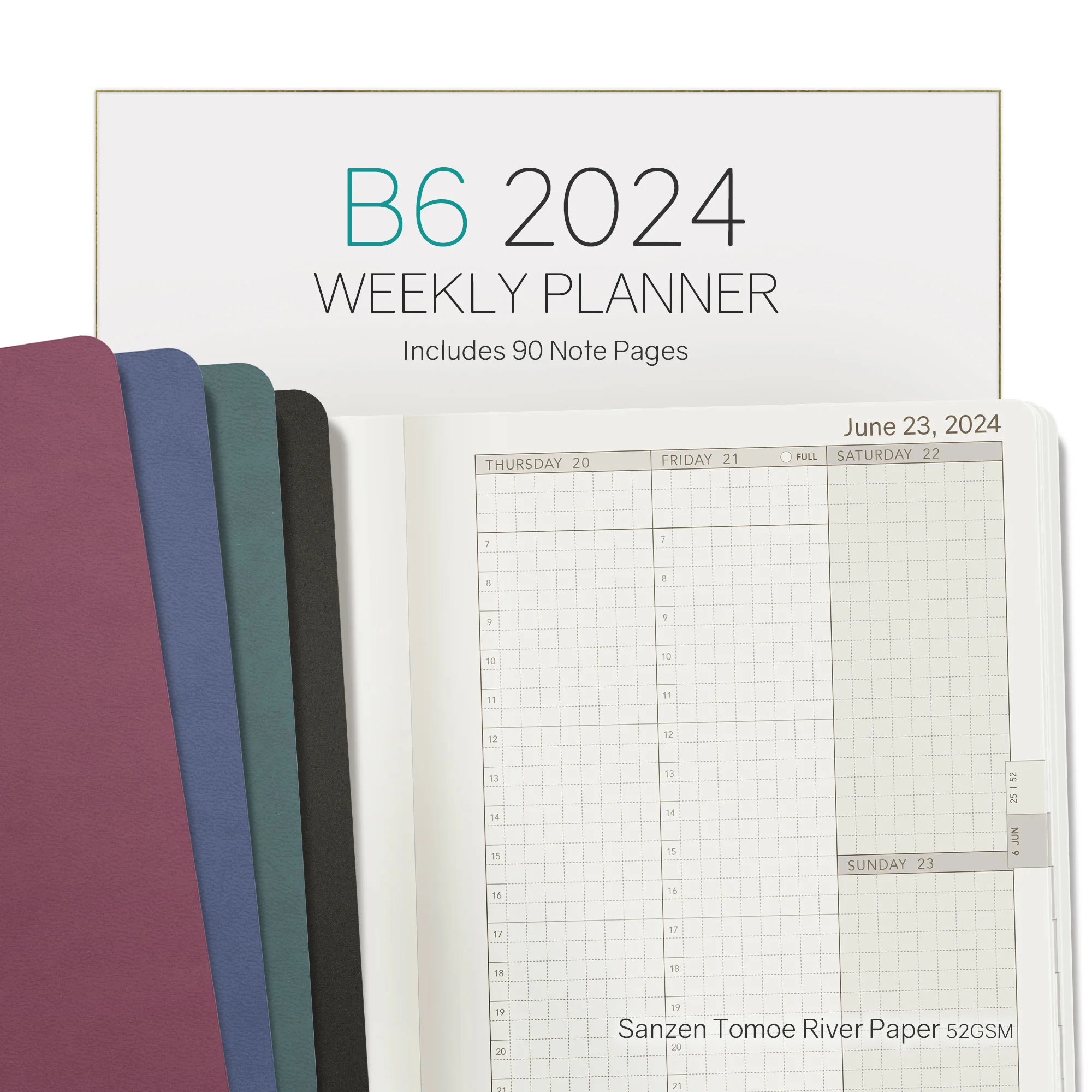 2024 B6 Weekly Planner | Core | Stacked Weekends - Image 15
